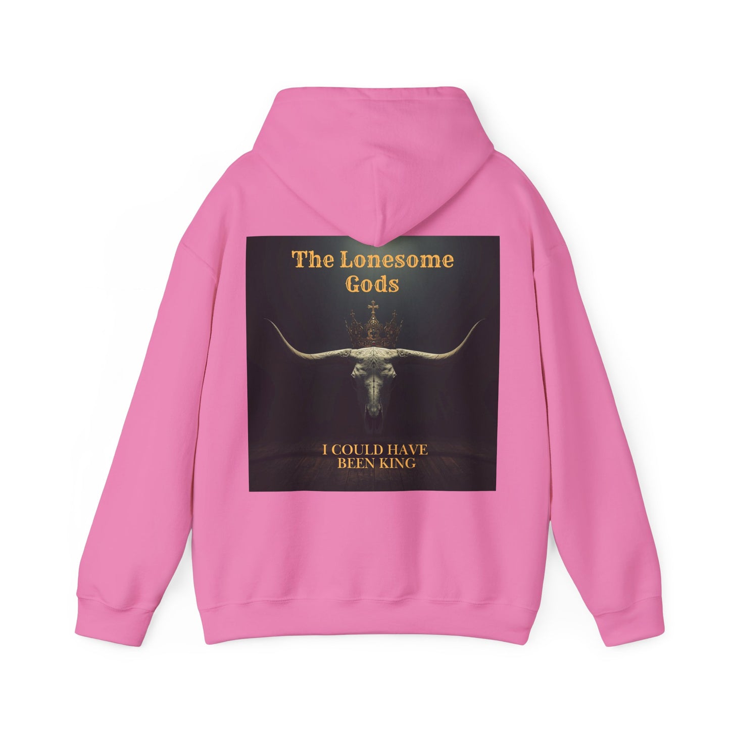 Lonesome Gods Graphic Hoodie - Unisex Heavy Blend Sweatshirt with graphics to both sides