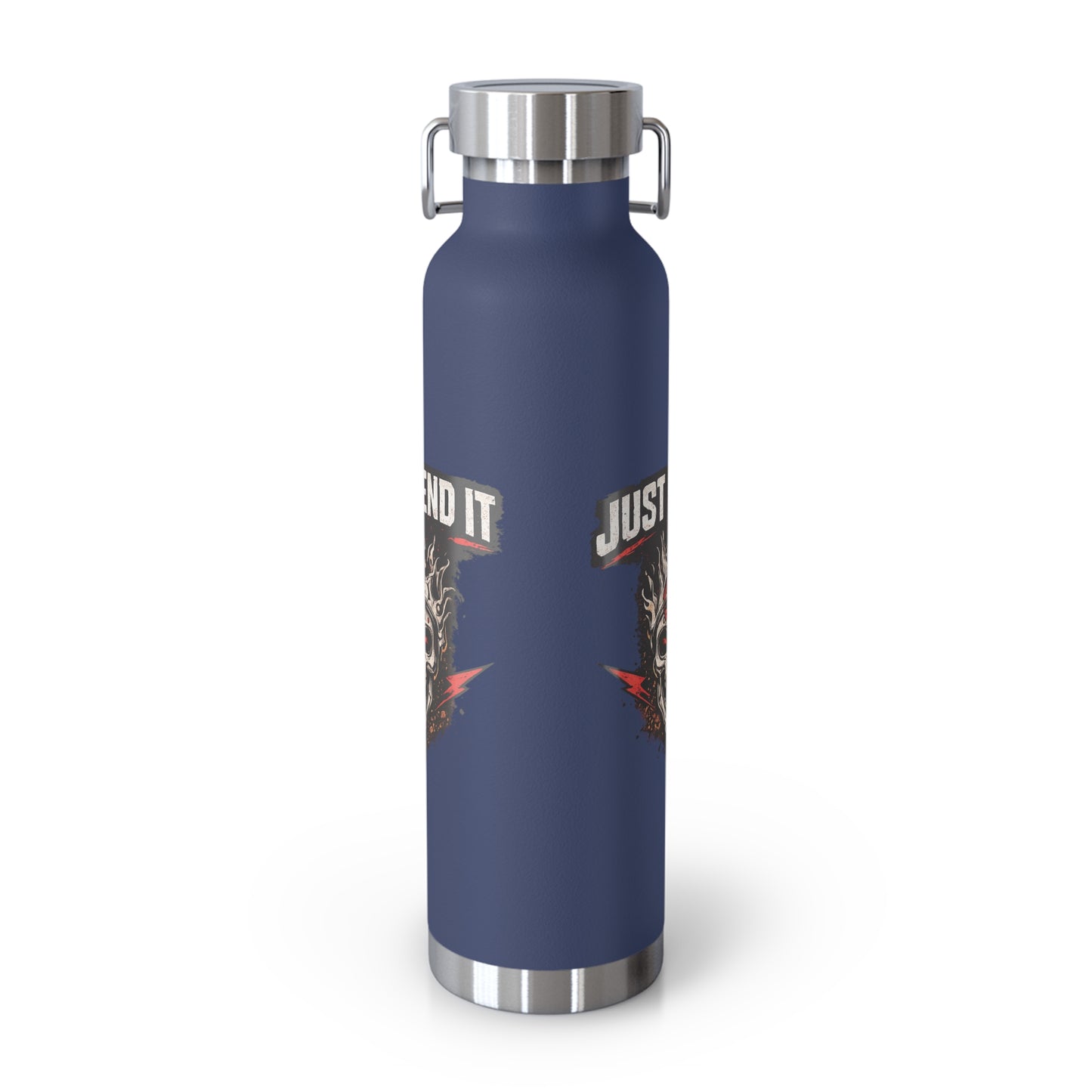 Just Send It Flask 22oz Copper-Insulated Skull & Flames Water Bottle