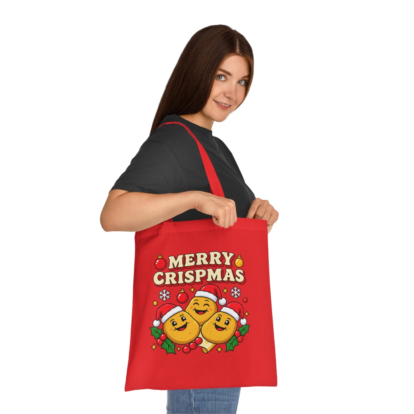 Merry Crispmas Christmas Tote Bag – Funny Festive Shopper