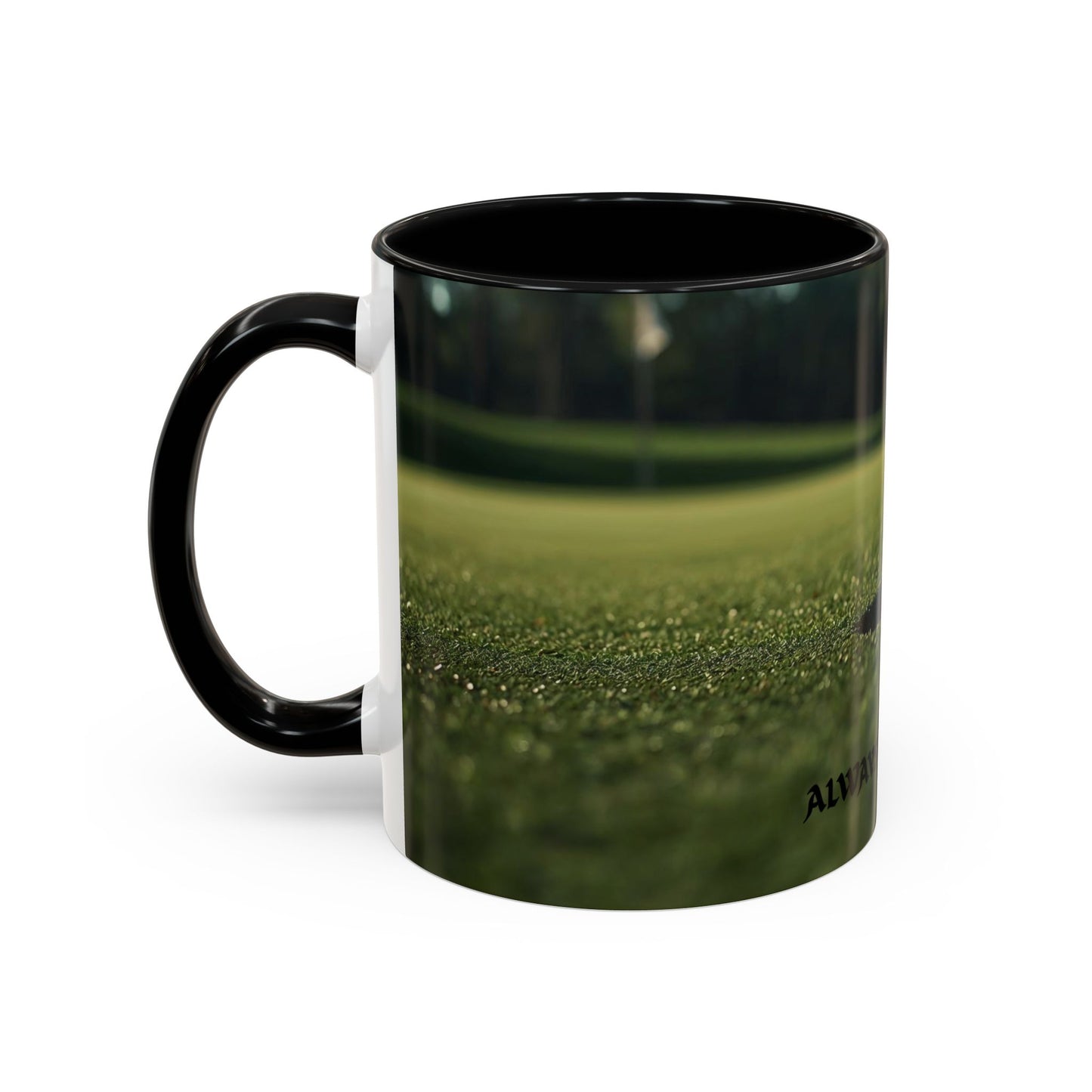 Golf-Inspired Accent Coffee or Tea Mug | Perfect Gift for Golf Lovers | Always A Good Day | Coffee or Tea Mug for Golfers