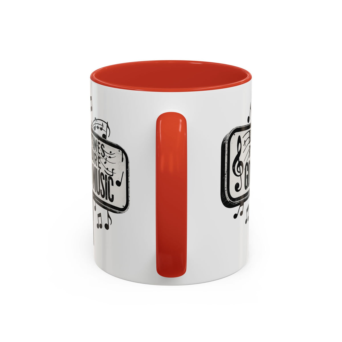 Tasse à café Accent Les mauvais moments exigent de la bonne musique Tasse citation musicale 325 ml
