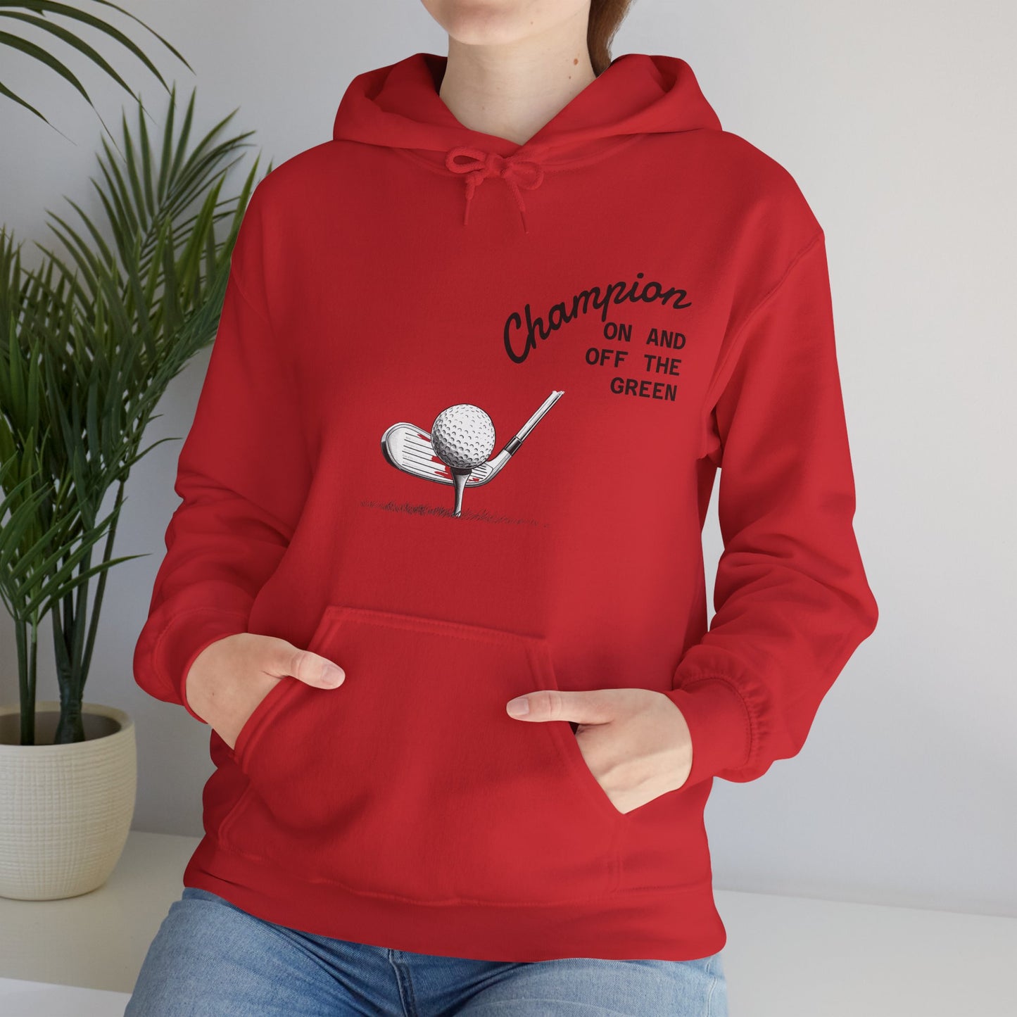 Golf Champion Hoodie, Unisex Golf Sweatshirt, Sports Gift for Him/Her, Casual Golf Apparel, Golf Lover Outfit