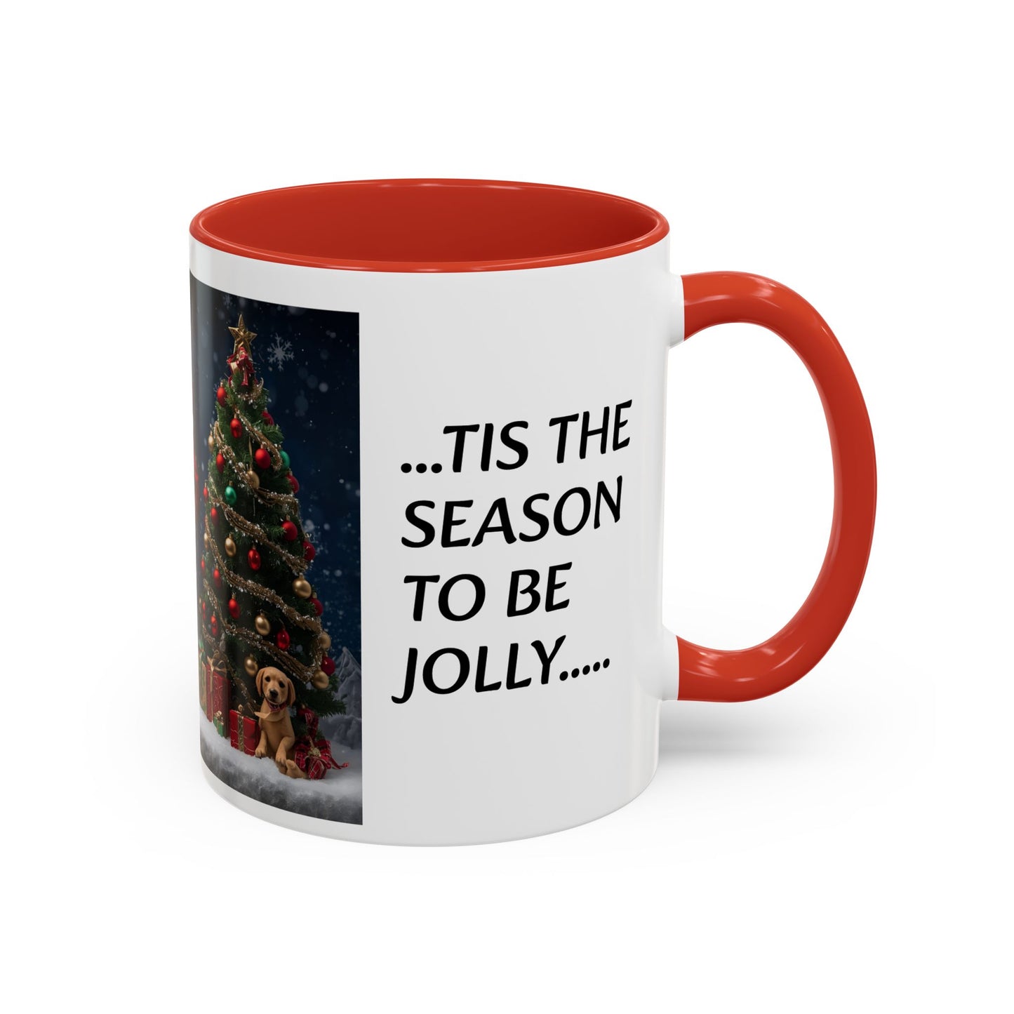 Santa Christmas Mug - Tis the Season to be Jolly - Holiday Gift, Festive Drinkware, Winter Wonderland, Hot Cocoa Cup, Seasonal Decor