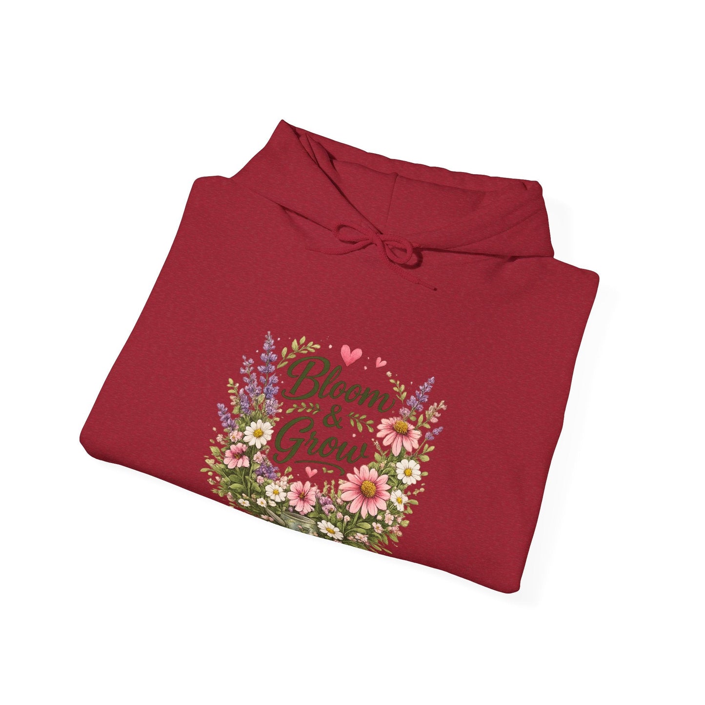 Bloom & Grow Gardeners Hoodie — Floral Emblem Gardening Sweatshirt - SJM Print Store