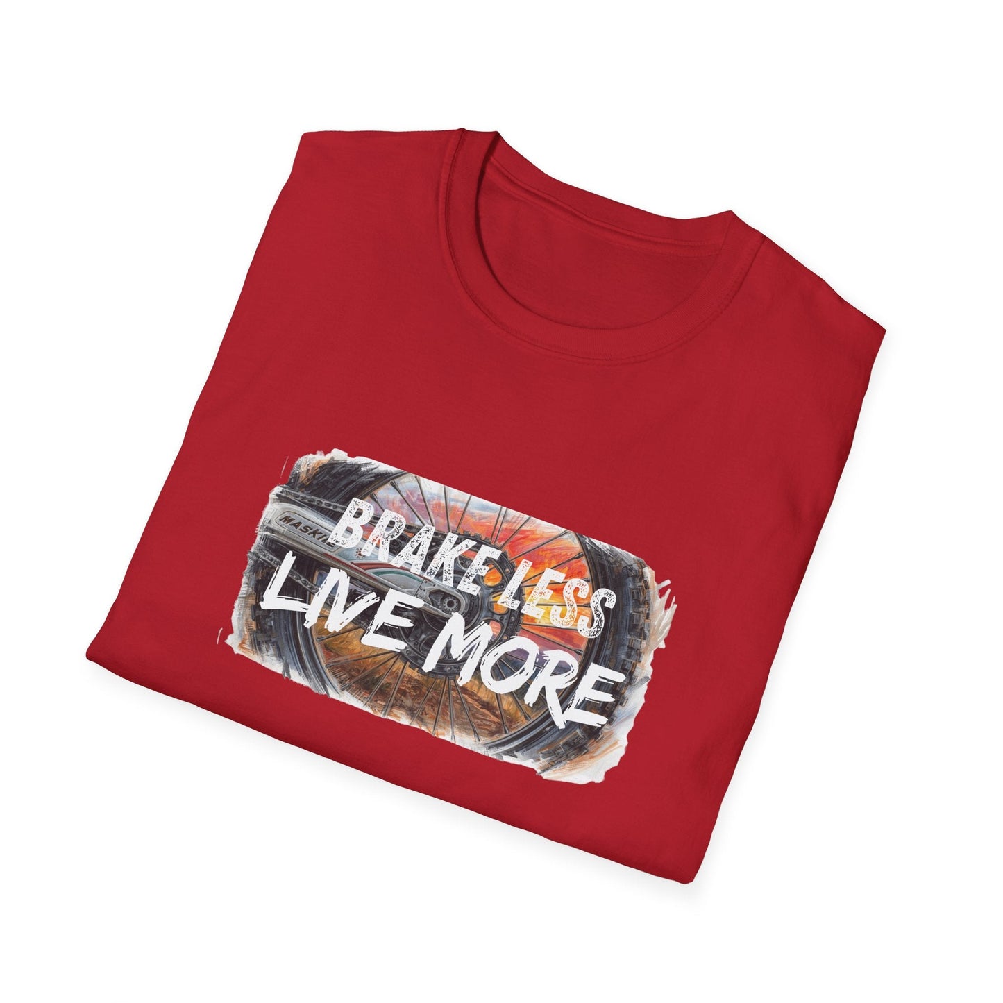 Brake Less Live More T-Shirt Adventure Motorcycle Riders Tee - SJM Print Store