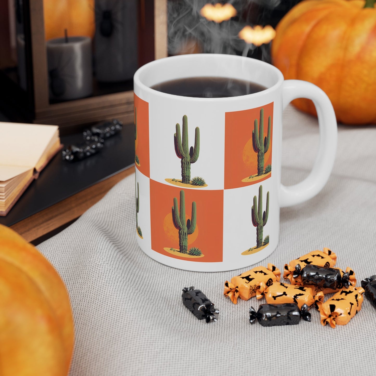 Cactus Sunset Mug - Country Music Style - SJM Print Store