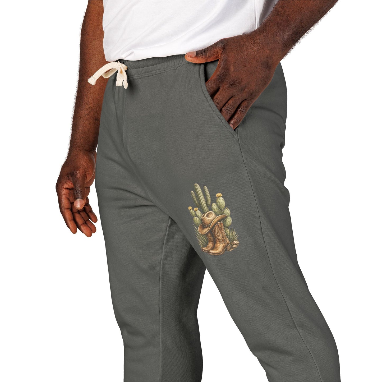 Country Cactus Sweatpants Fleece Joggers - SJM Print Store