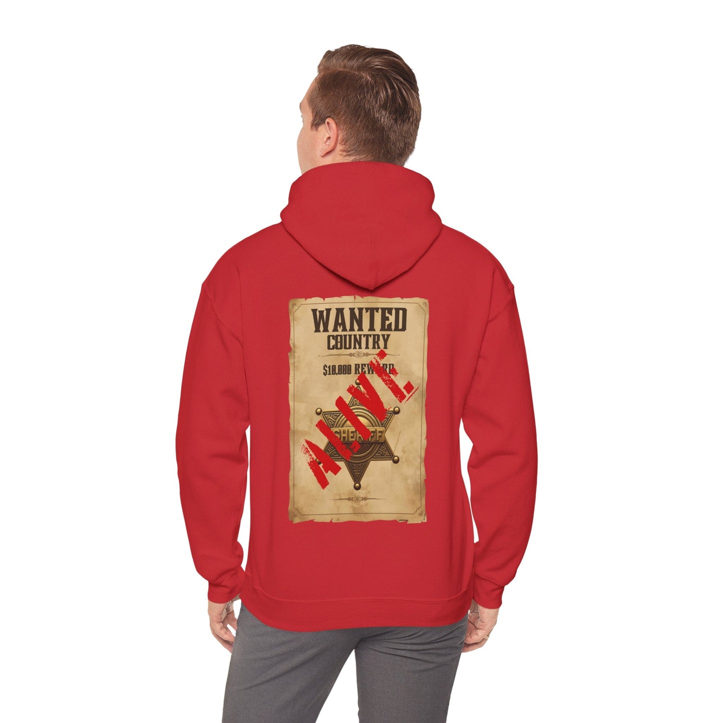 Country Western 'Wanted' Vintage Poster Hoodie - SJM Print Store
