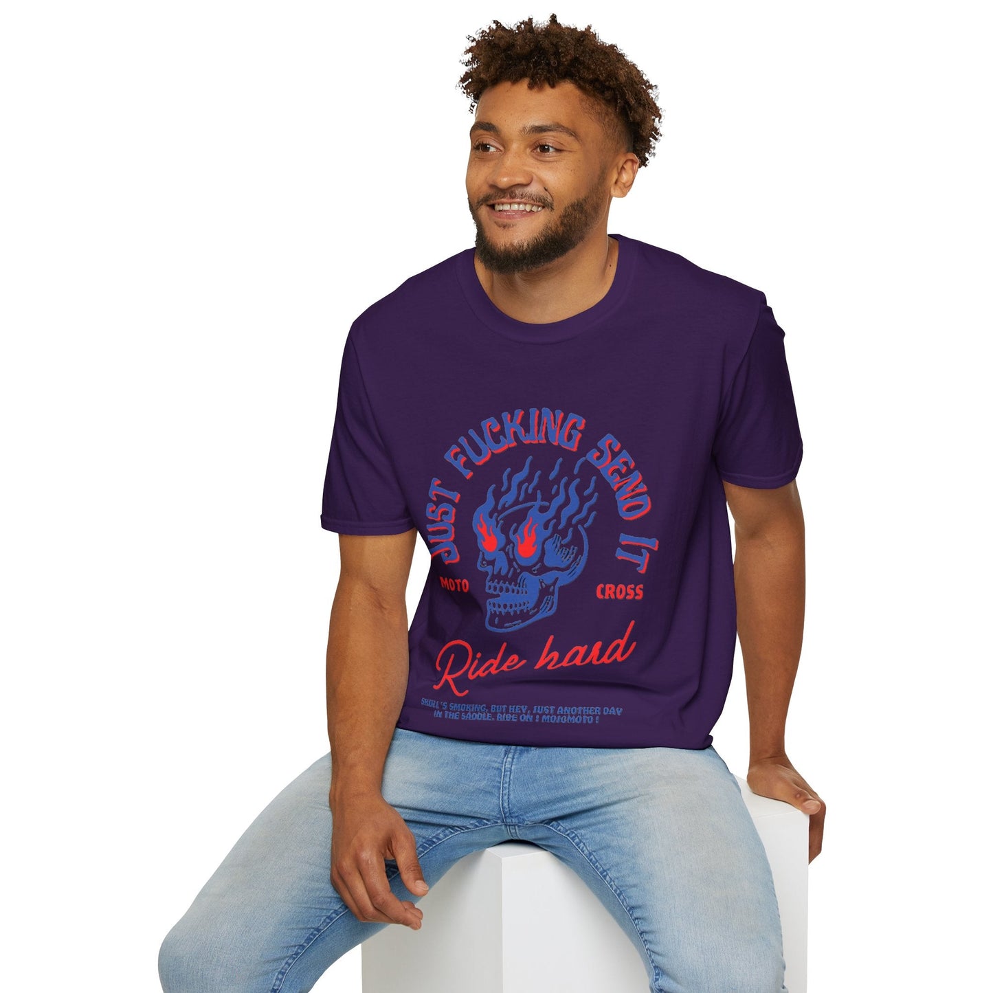 Edgy Ride Hard Motocross T-Shirt - SJM Print Store