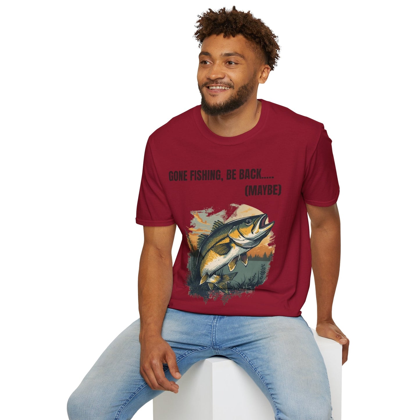 Gone Fishing, Be Back... (Maybe) T-Shirt - SJM Print Store