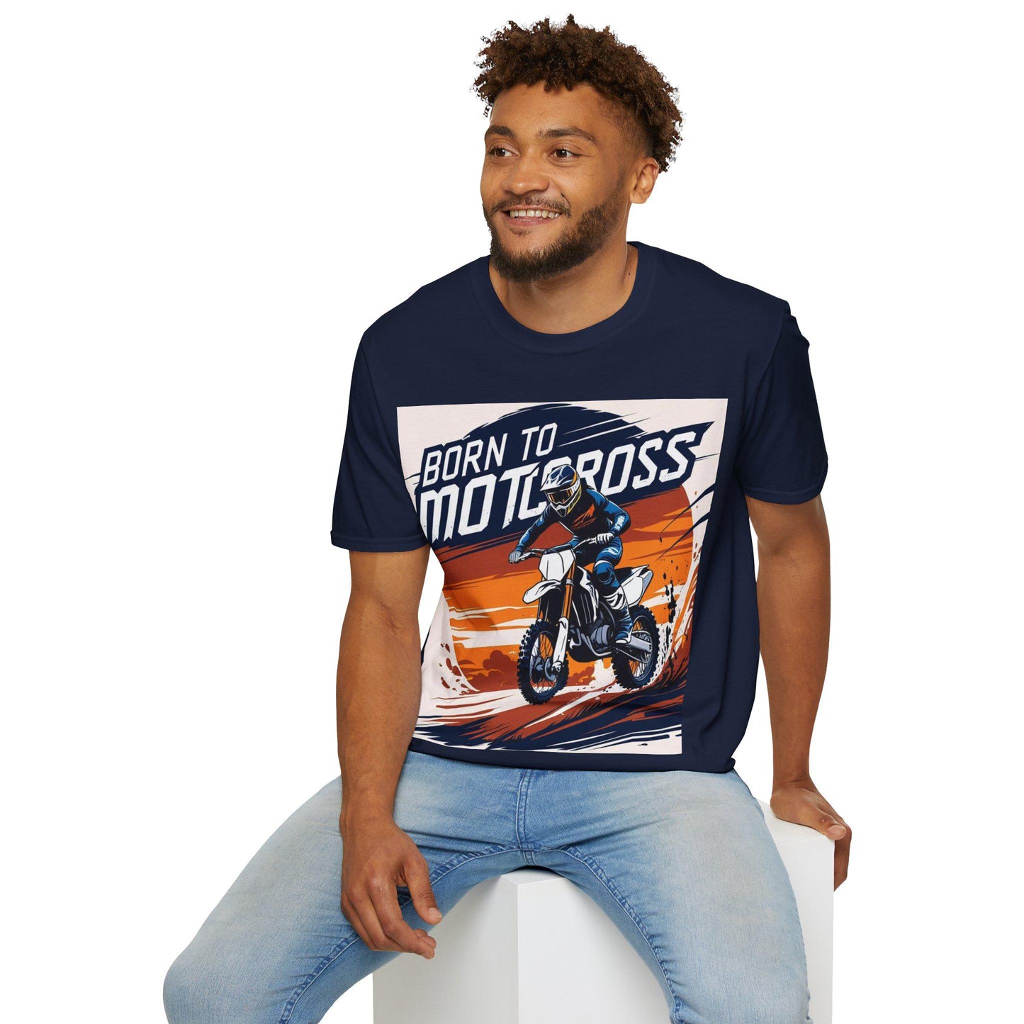 Born to Motocross Unisex Graphic Tee | Birthday Gift, Motocross rider or enthusiast Apparel, Casual Wear