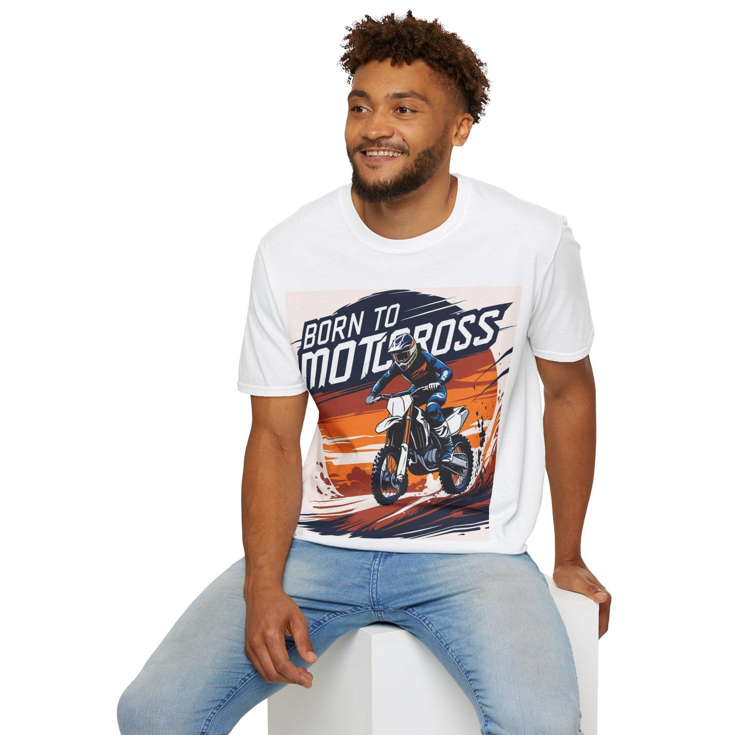 Born to Motocross Unisex Graphic Tee | Birthday Gift, Motocross rider or enthusiast Apparel, Casual Wear