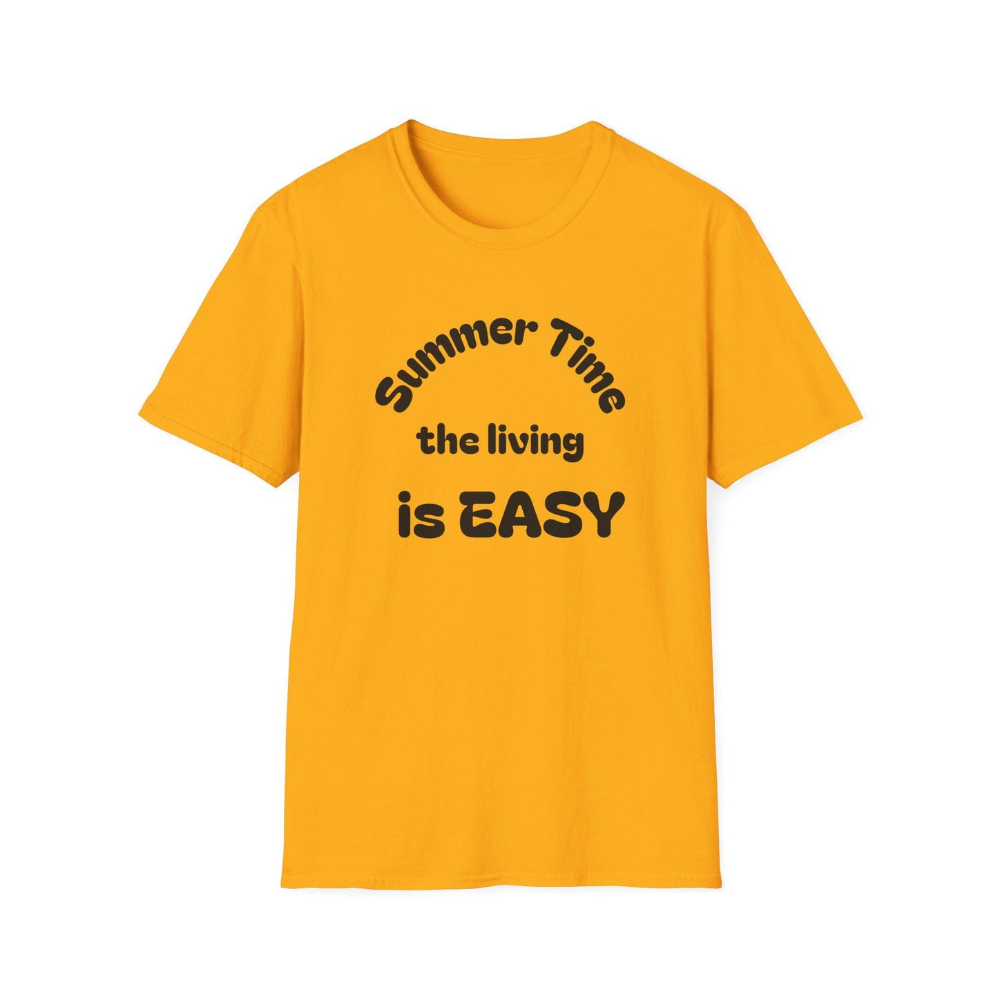 Summer Time Easy T-Shirt | Unisex Softstyle Tee for Relaxed Vibes, Perfect for Vacations, Parties, Gifts, Casual Wear