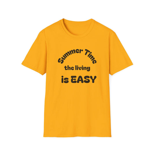 Summer Time Easy T-Shirt | Unisex Softstyle Tee for Relaxed Vibes, Perfect for Vacations, Parties, Gifts, Casual Wear