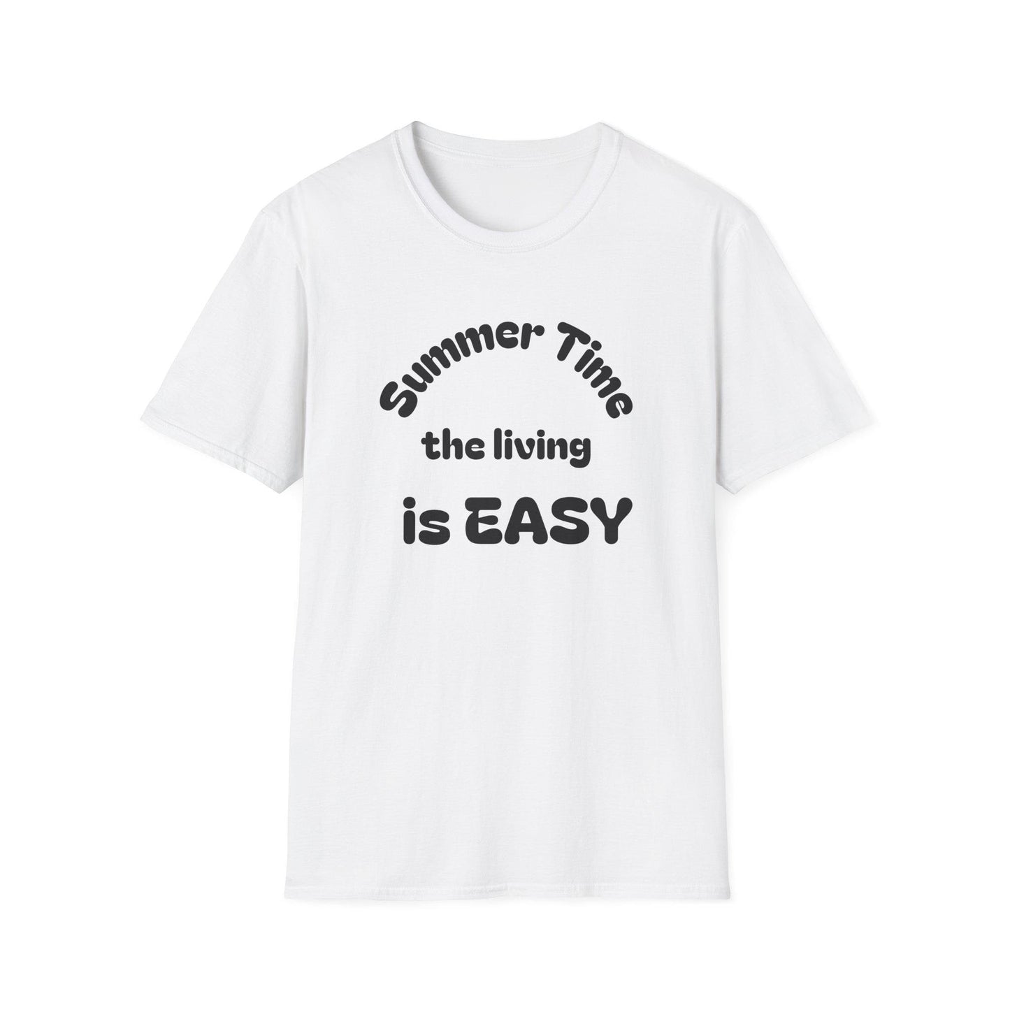 Summer Time Easy T-Shirt | Unisex Softstyle Tee for Relaxed Vibes, Perfect for Vacations, Parties, Gifts, Casual Wear