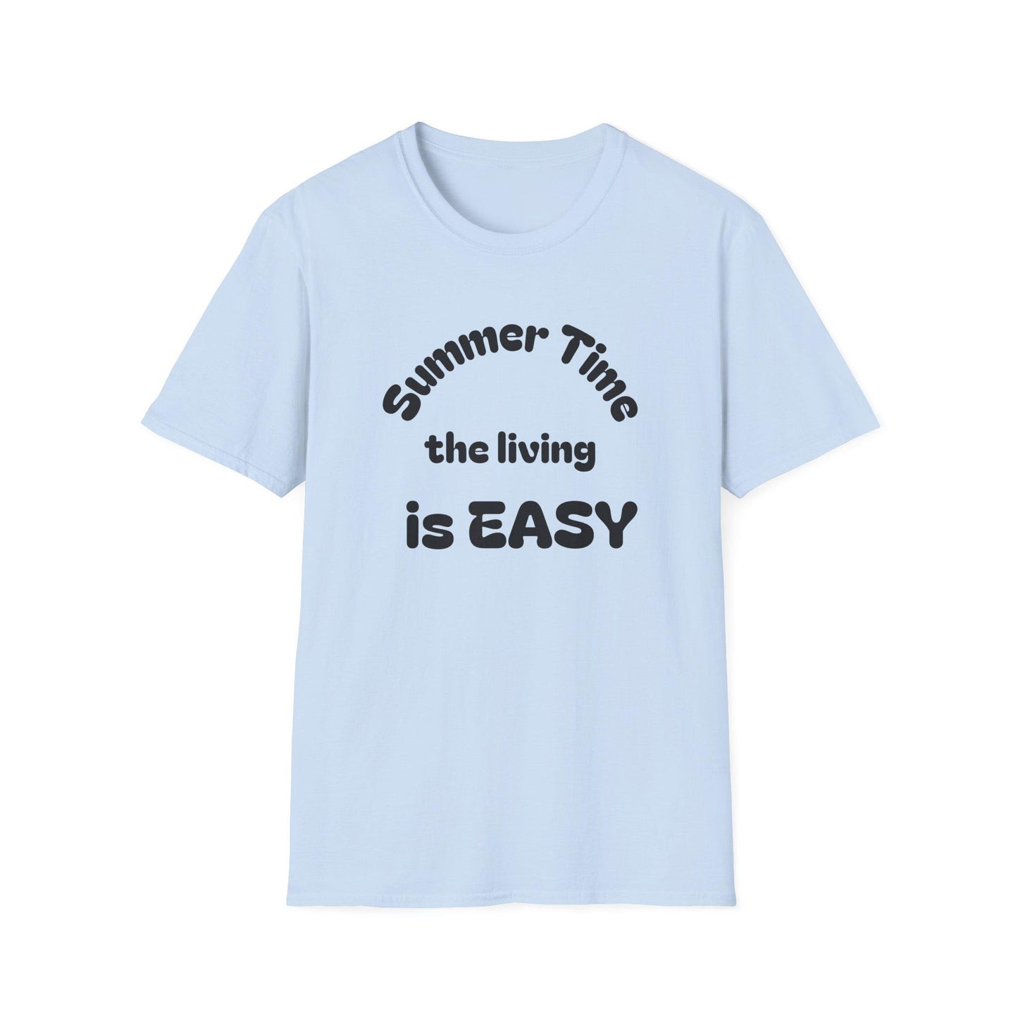 Summer Time Easy T-Shirt | Unisex Softstyle Tee for Relaxed Vibes, Perfect for Vacations, Parties, Gifts, Casual Wear