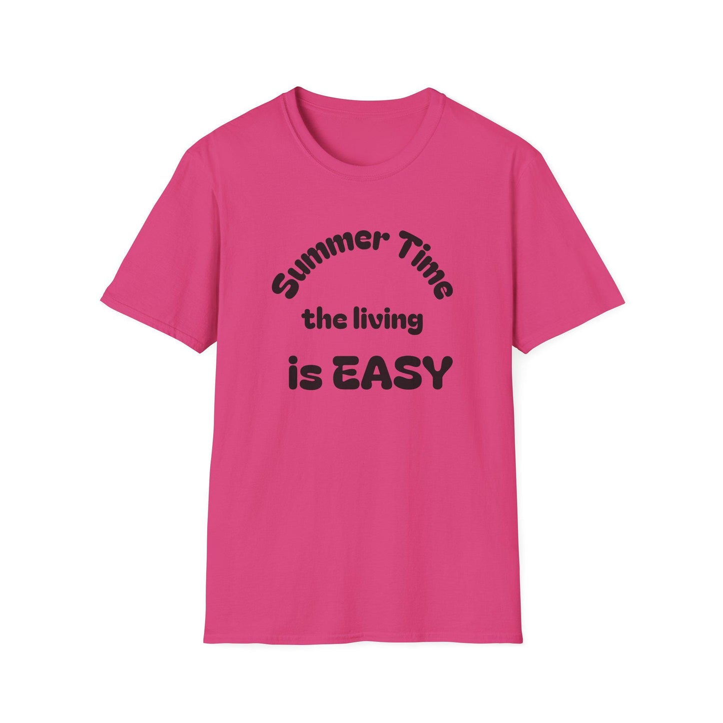 Summer Time Easy T-Shirt | Unisex Softstyle Tee for Relaxed Vibes, Perfect for Vacations, Parties, Gifts, Casual Wear