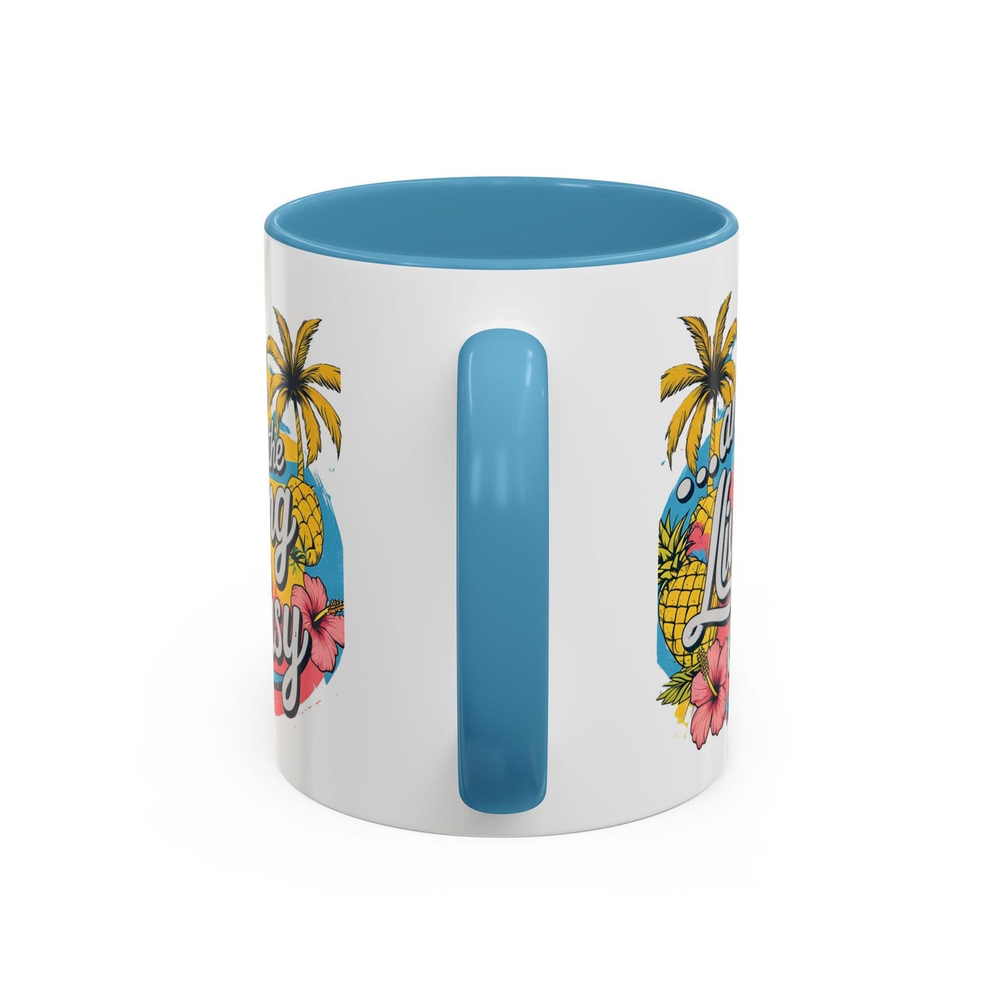 Tropical Coffee Mug with Fun Tropical Design, Perfect for Summer, Gifts for Coffee Lovers, Vacation Vibes, Relaxation
