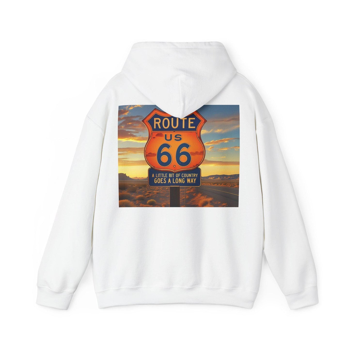 Retro Route 66 Hoodie: Vintage Travel Sweatshirt