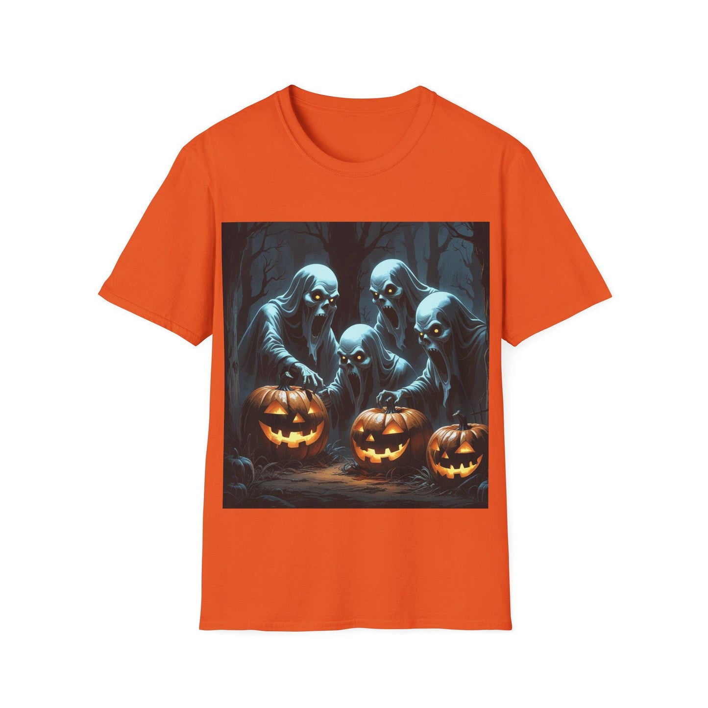 Eerie Ghosts Halloween T-Shirt: Unisex Spooky T-Shirt