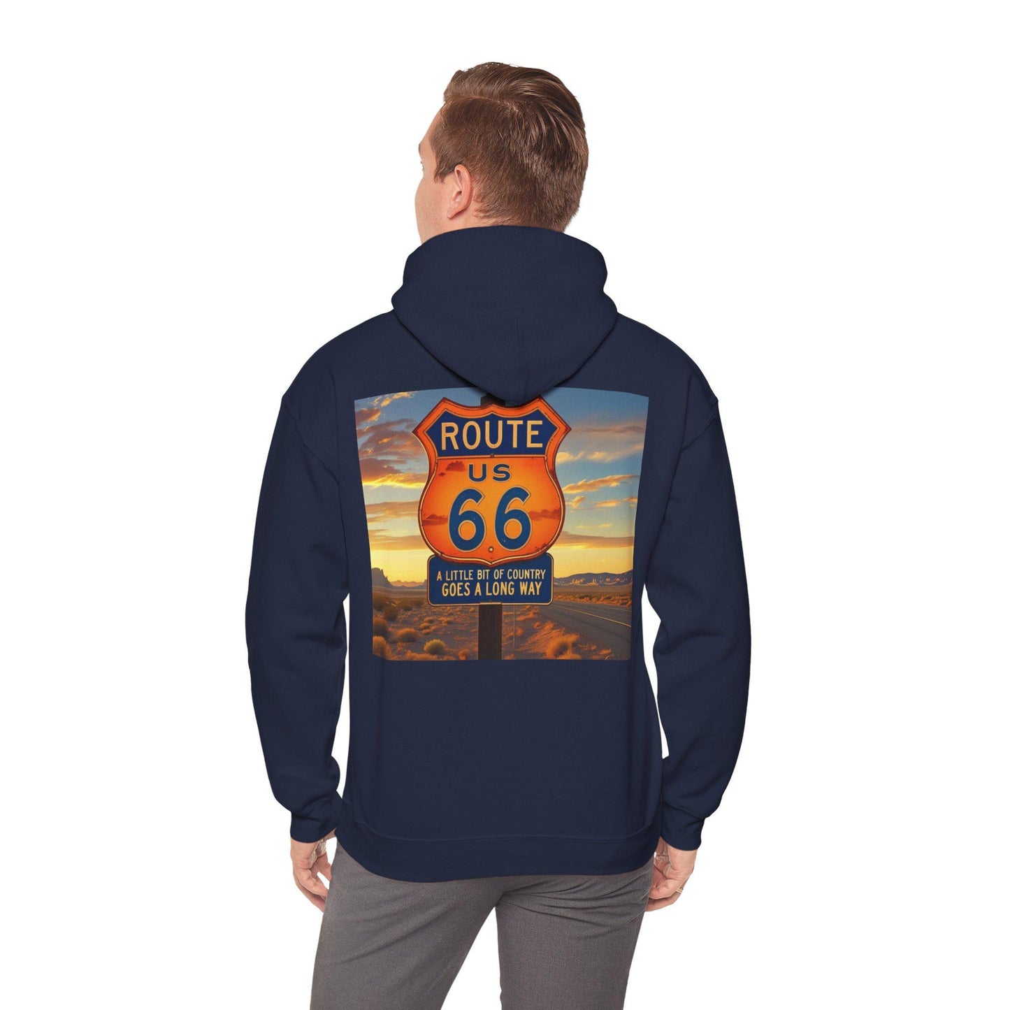 Retro Route 66 Hoodie: Vintage Travel Sweatshirt