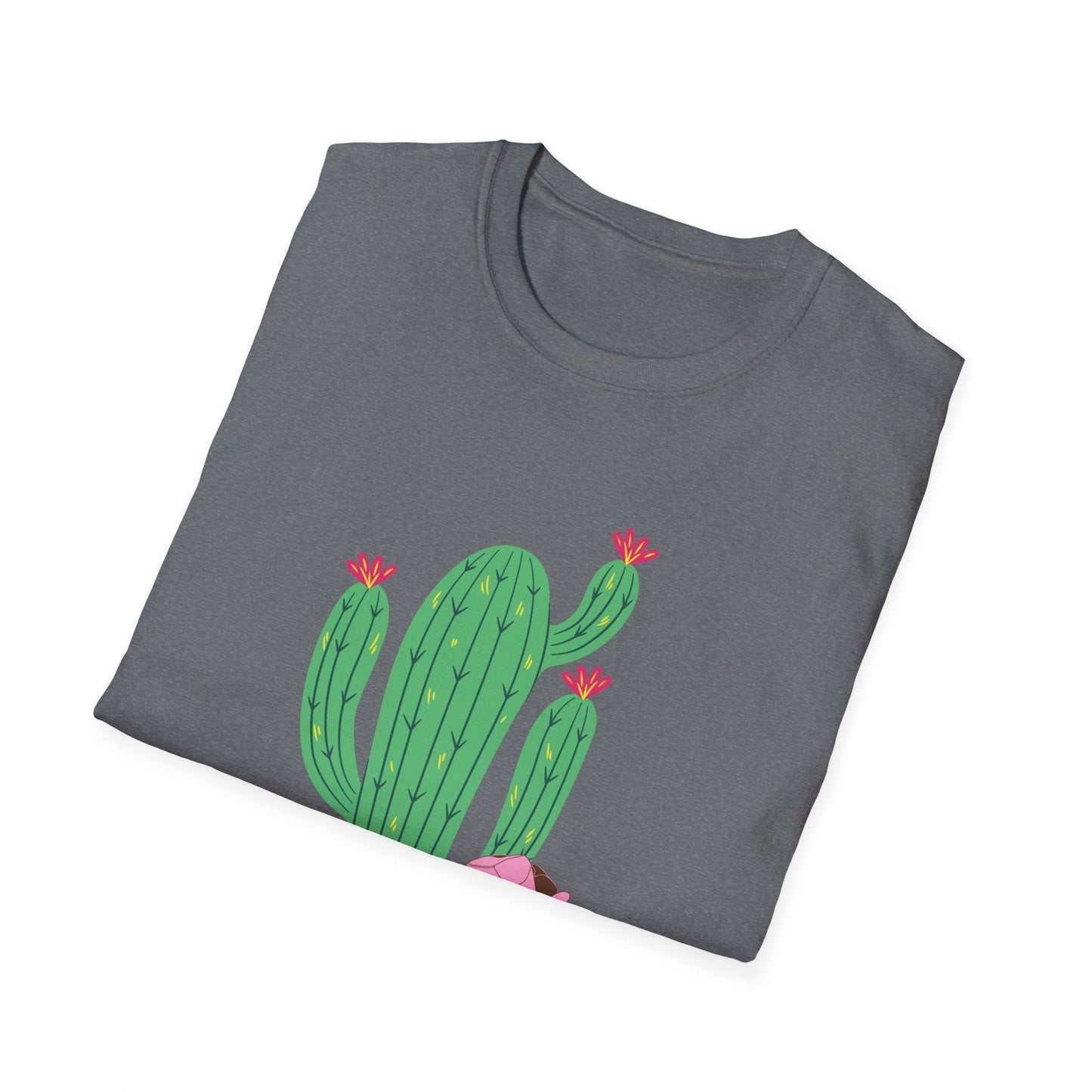 Just a Little Bit Country Cactus Unisex T-Shirt | Cute Cactus Design, Casual Wear, Gifts for Country Lovers, Southern Style Tee - SJM Print Store