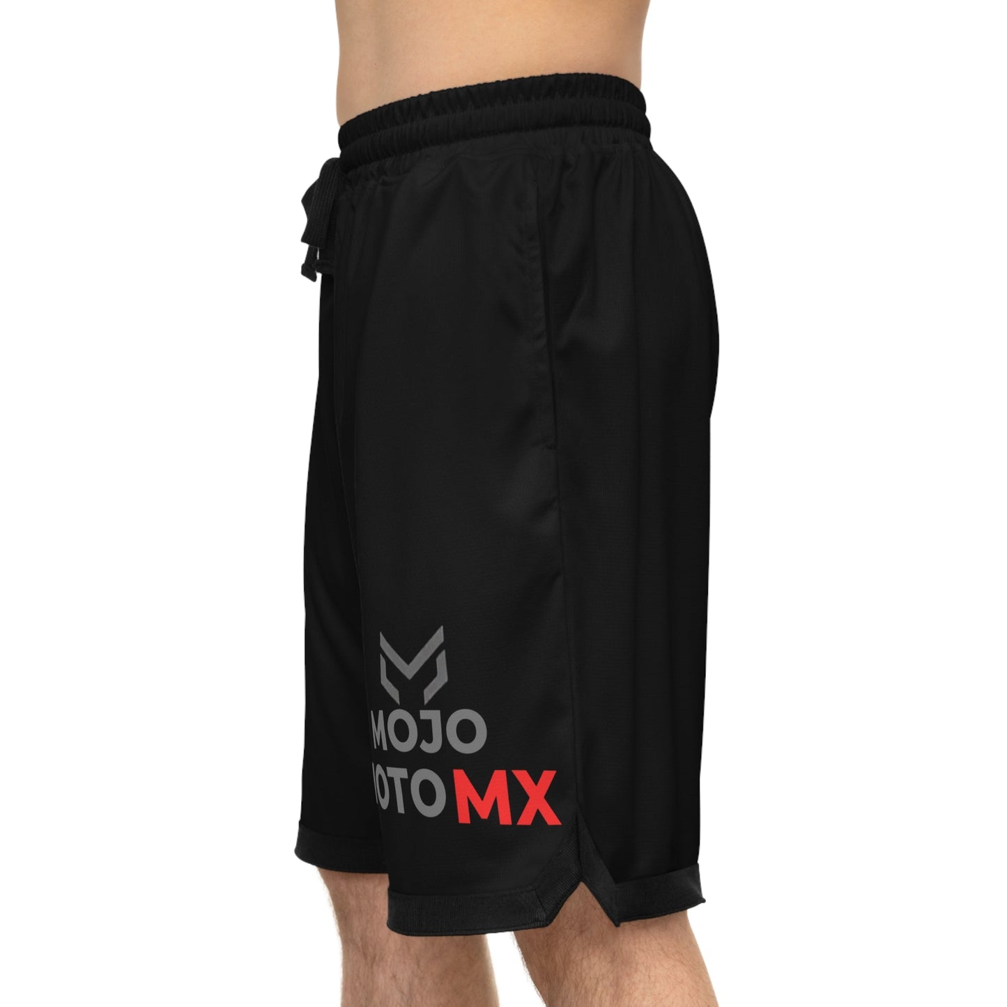 Mojo Moto MX Logo Basket Ball Rib Shorts - SJM Print Store