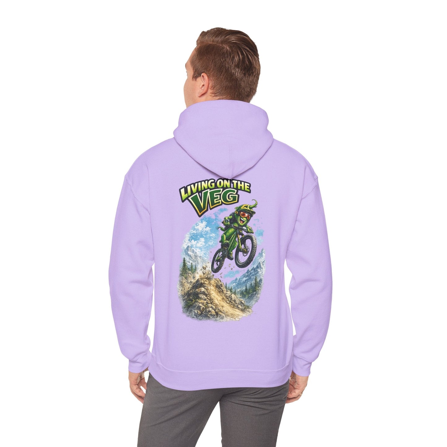 Mountain Biking Runner Bean Hoodie - SJM Print Store