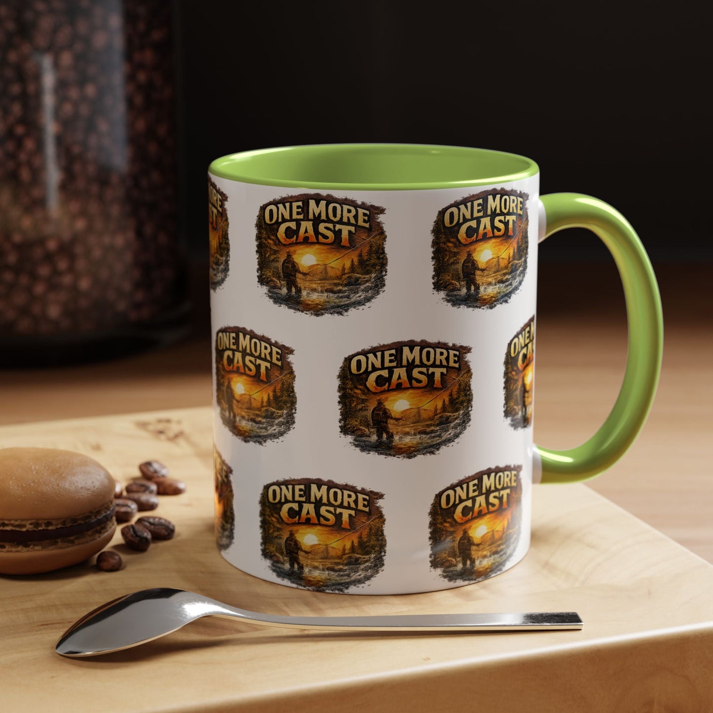 One More Cast Fishing Coffee Mug — Accent 11oz - SJM Print Store