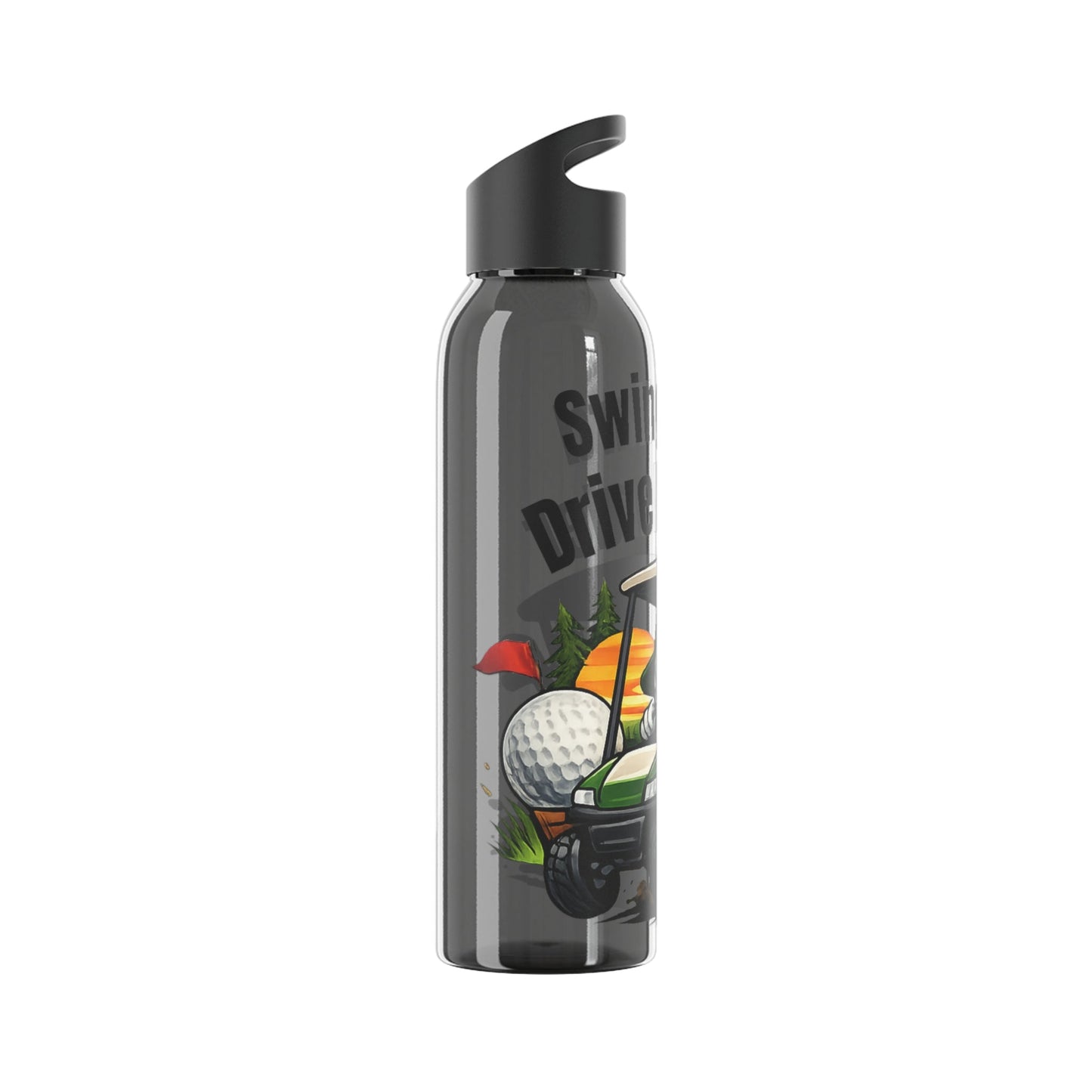 Swing Hard Drive Harder Golf Water Bottle - SJM Print Store
