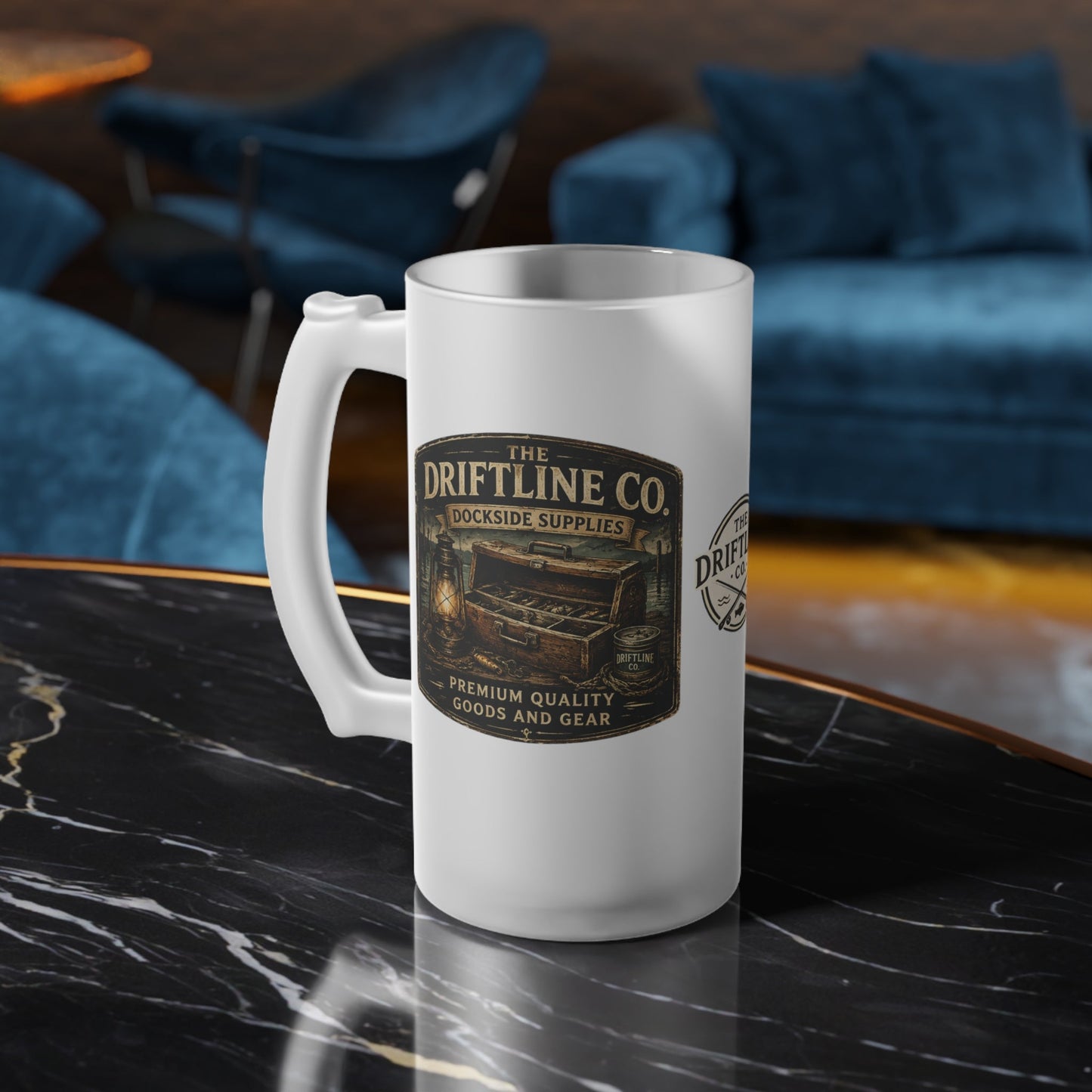 The Driftline Company Dockside Supplies Frosted Beer Tankard - SJM Print Store