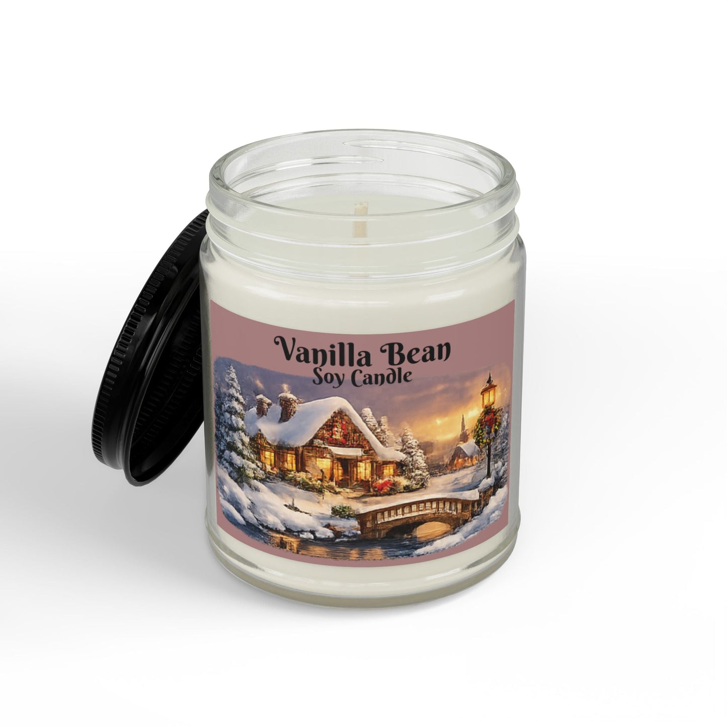 Vanilla Bean Soy Candle Sizes 4oz & 9oz - SJM Print Store
