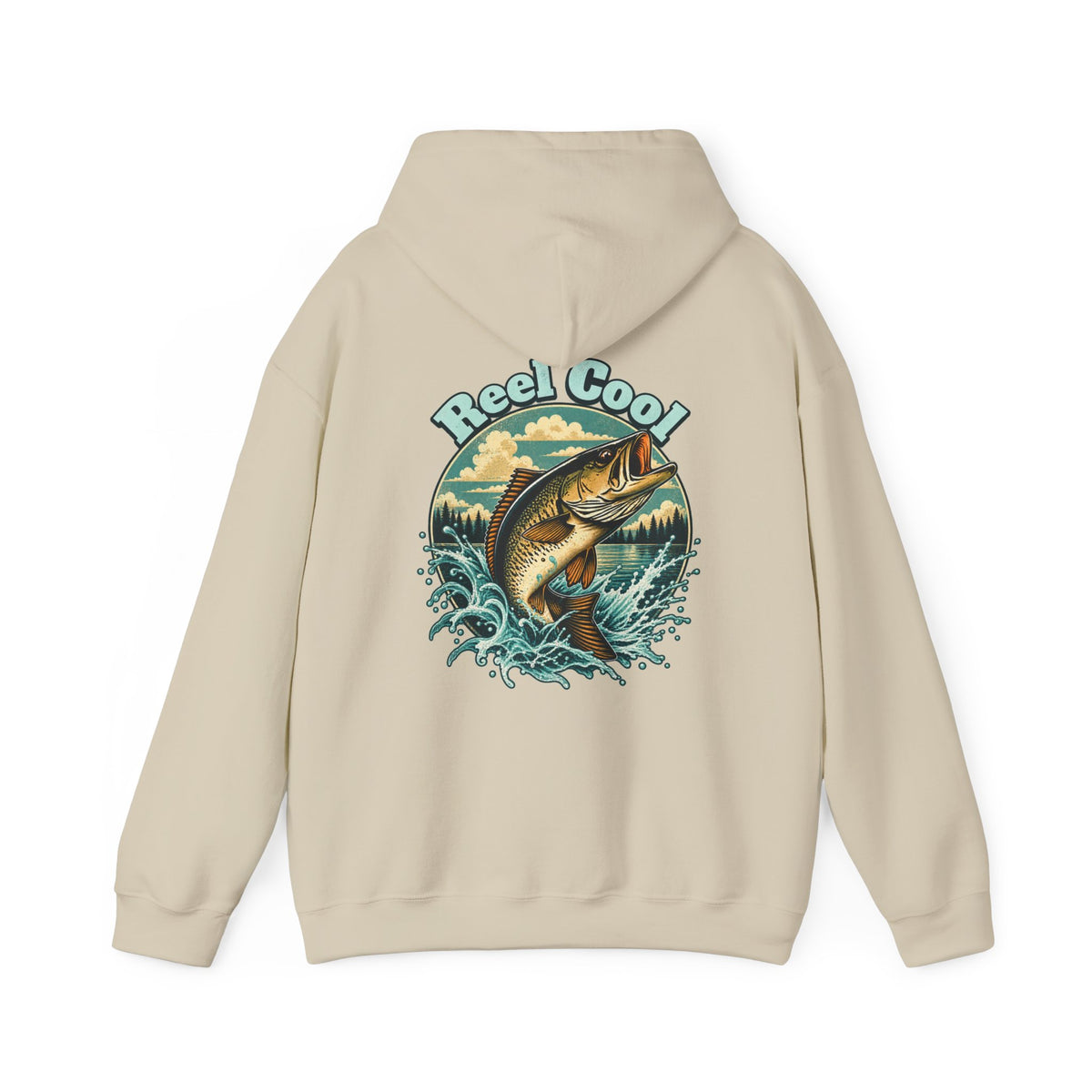 Reel Cool Back Print Hoodie – Retro Fishing Hoodie