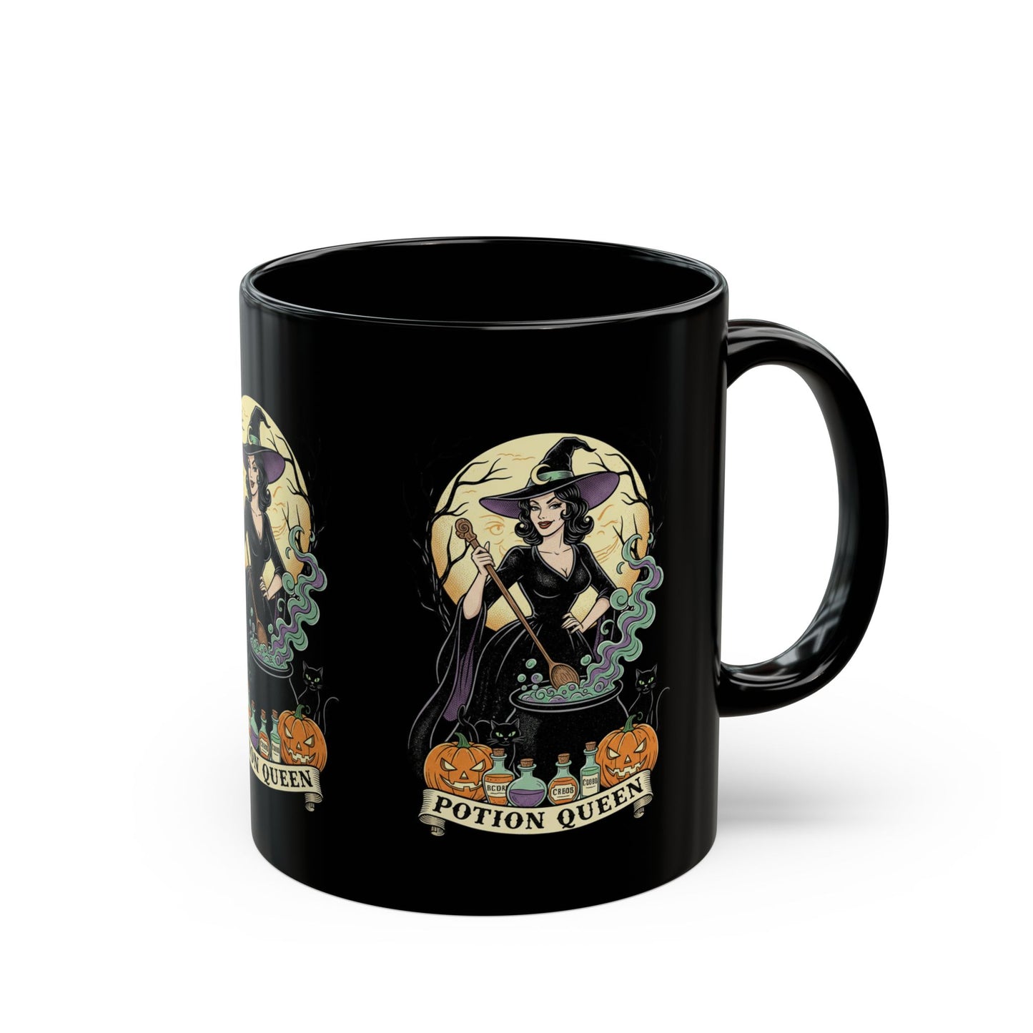 Potion Queen Halloween Black Mug