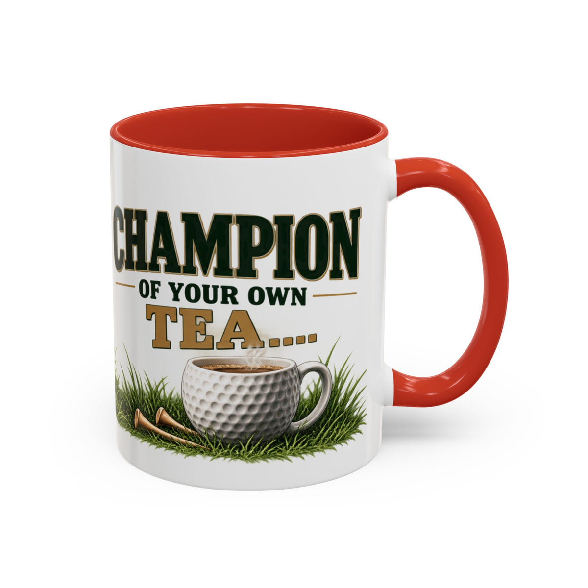 Golf Champion Accent Mug – Wraparound Golfer Design