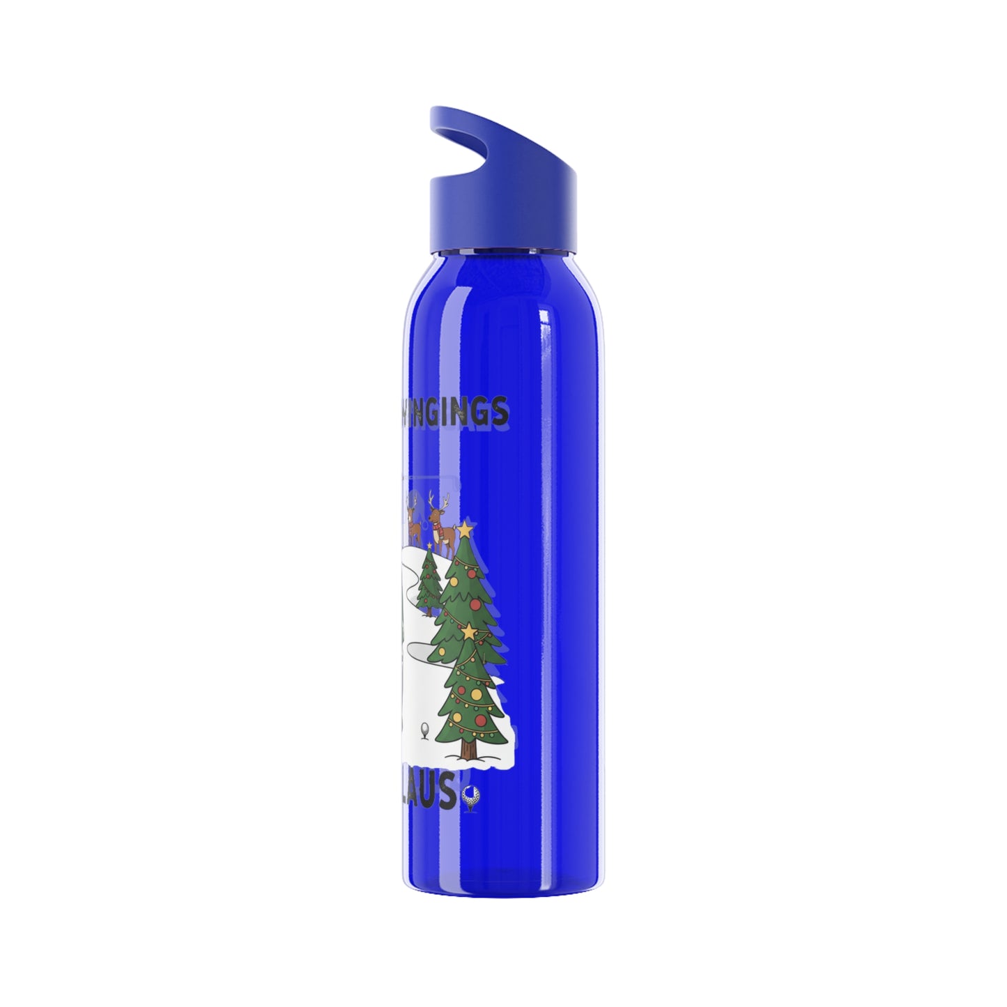 Golf Claus Christmas Golf Water Bottle – Season’s Swinging
