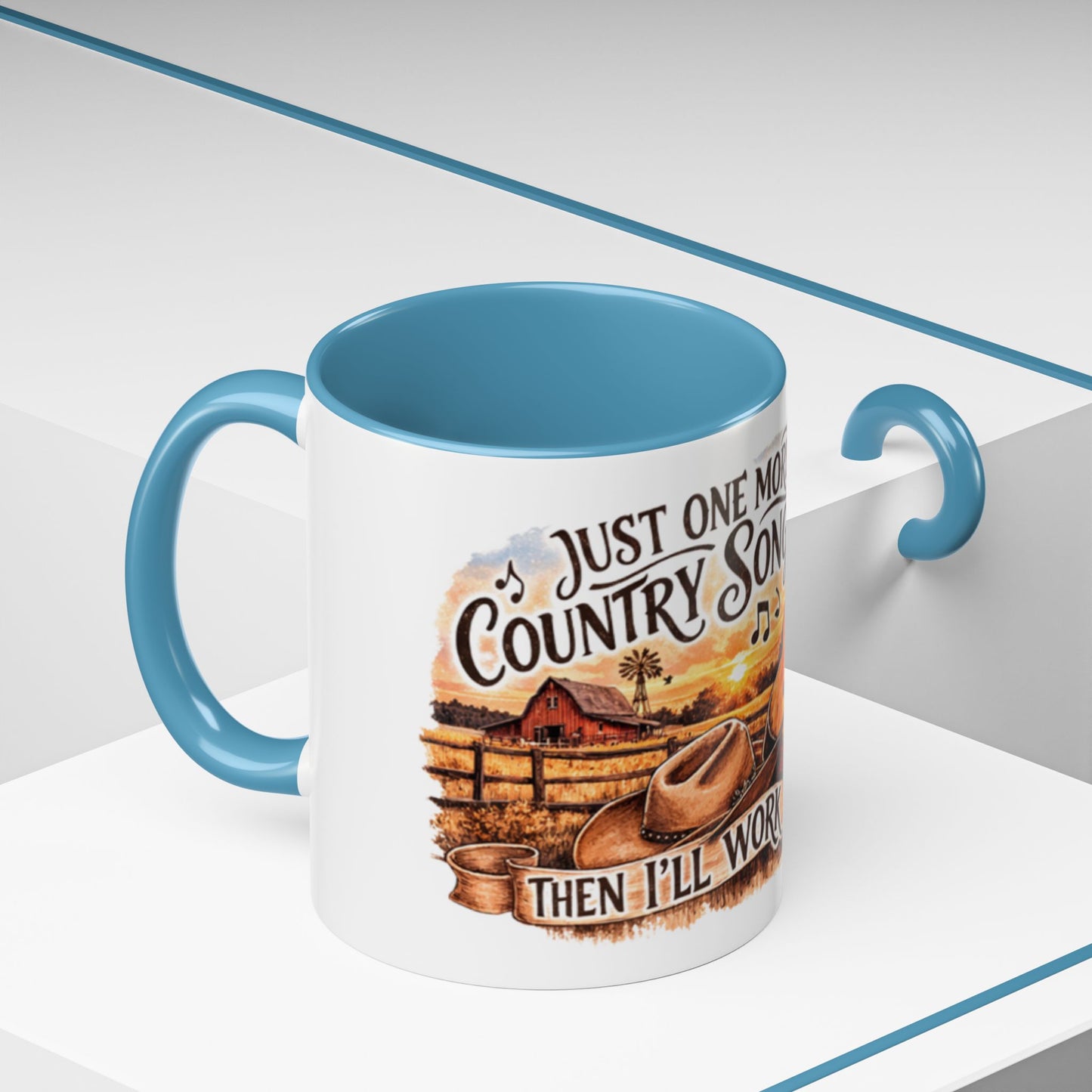 Mug à café country - Mug accent "Juste une autre chanson country" (325 ml)