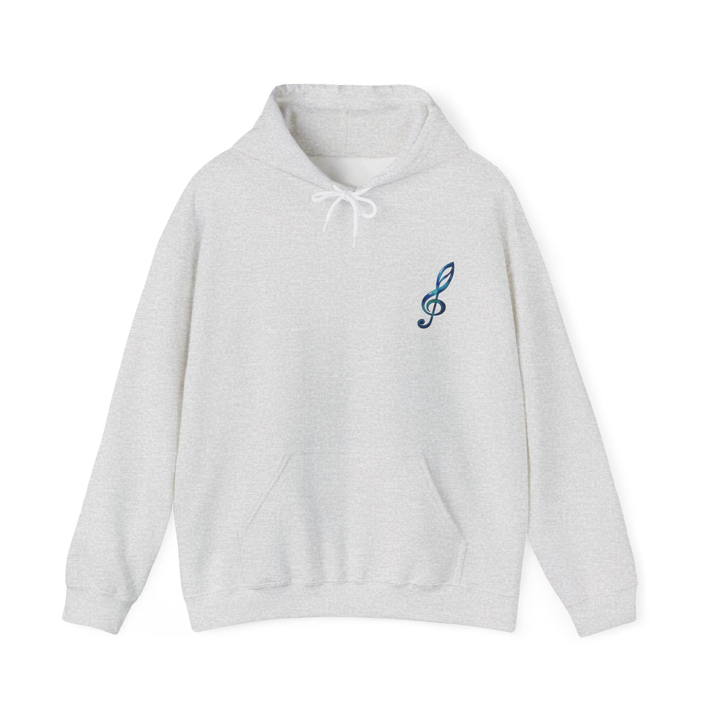 Music Note Hoodie Colorful Treble Clef Graphic Pullover