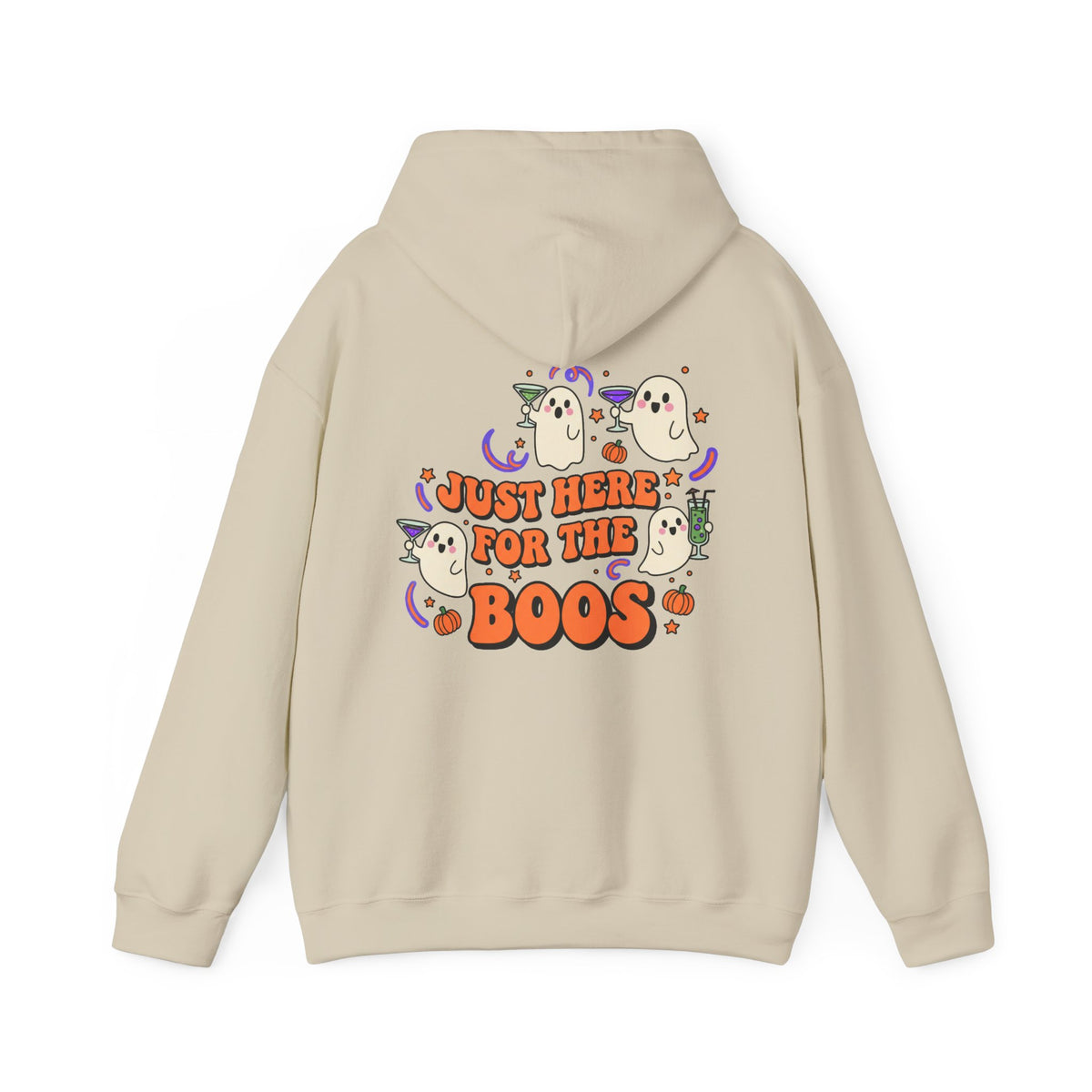 Just Here for the Boos Halloween Ghost Hoodie