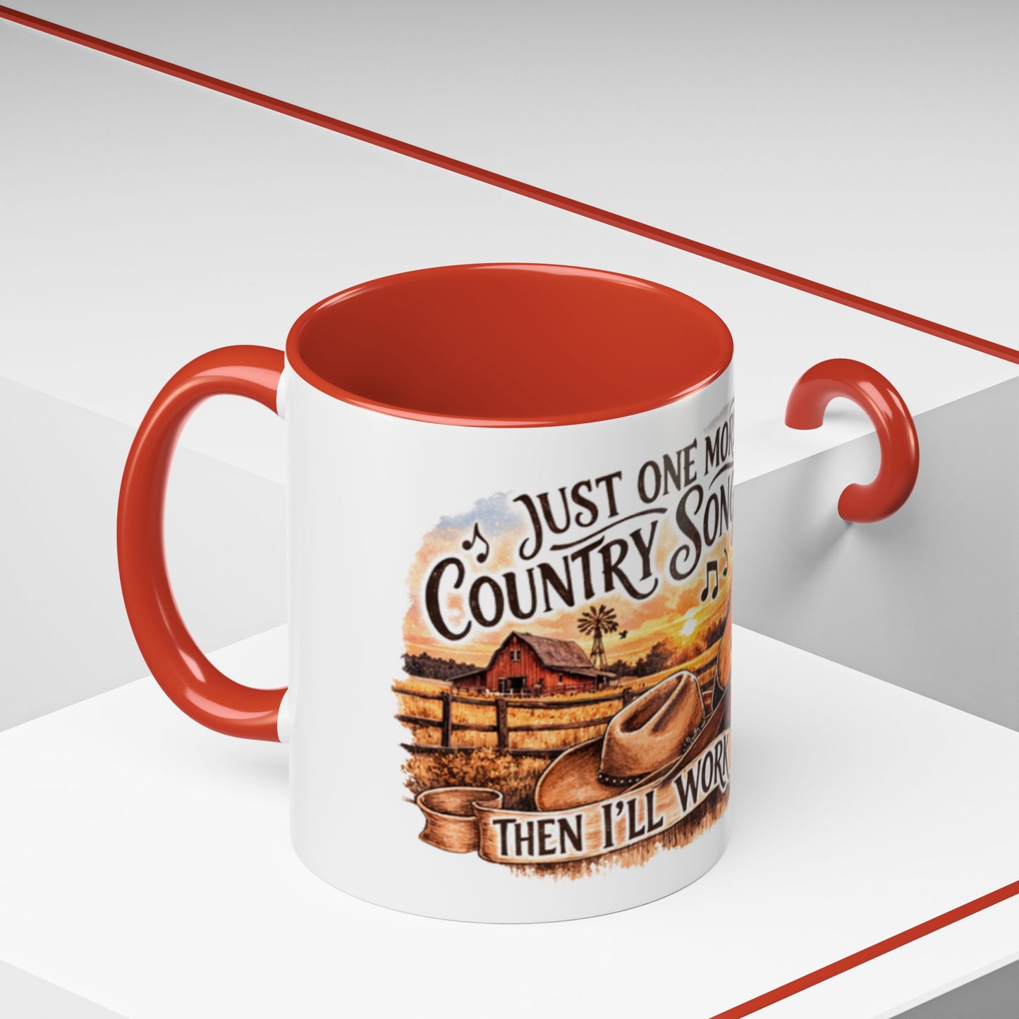 Mug à café country - Mug accent "Juste une autre chanson country" (325 ml)