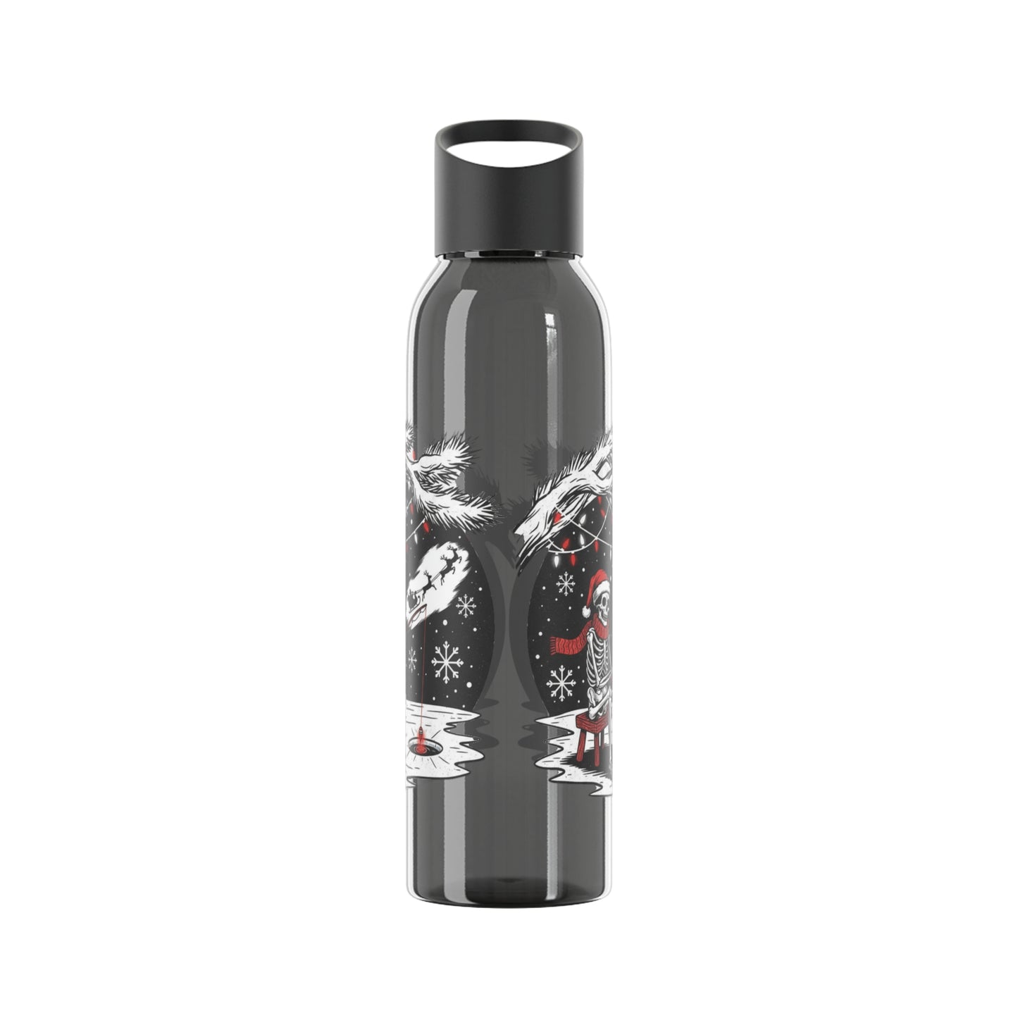 Merry Fishing Christmas Water Bottle – Skeleton Fishing Bottle