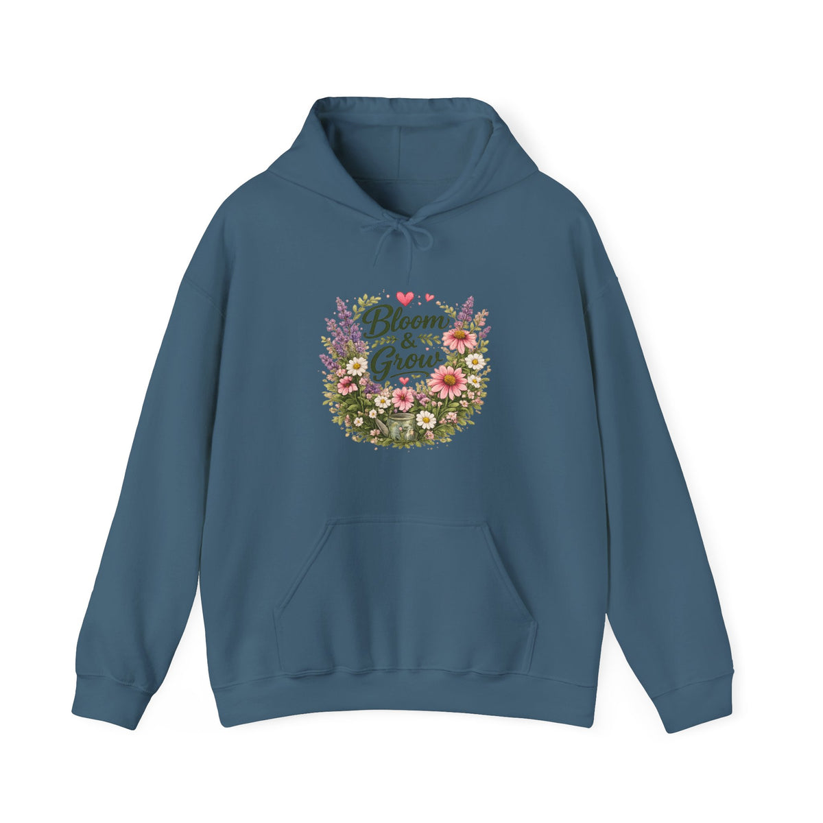 Bloom & Grow Floral – Pullover Hoodie