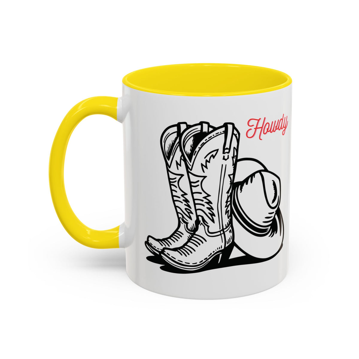 Mug de café chapeau et bottes de cowboy, mug de cowboy rustique, vaisselle de style western, cadeau pour cowgirl, cadeau pour les éleveurs