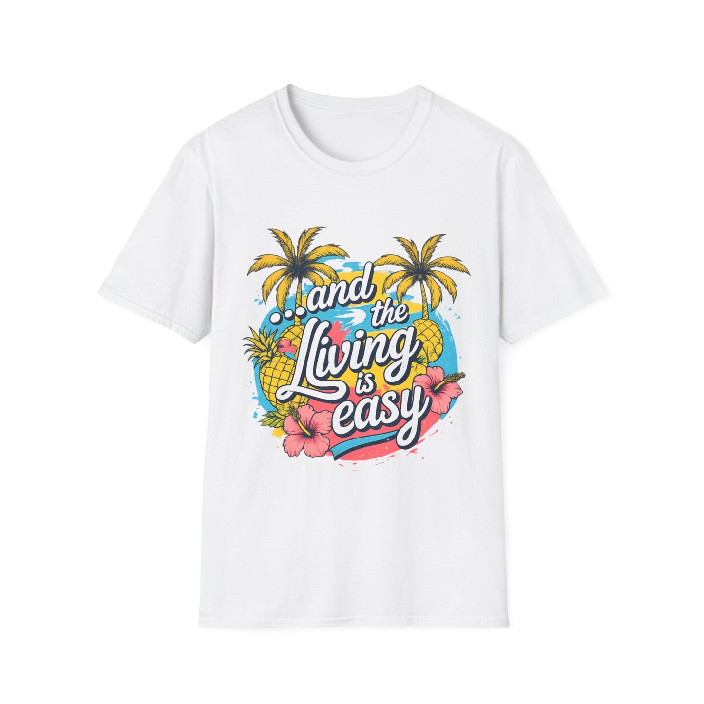 T-shirt Tropical « Easy Living » – T-shirt unisexe doux