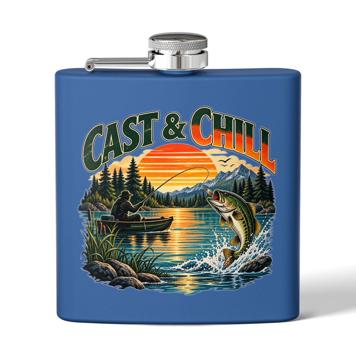 Cast & Chill Hip Flask – Vintage Fishing Flask