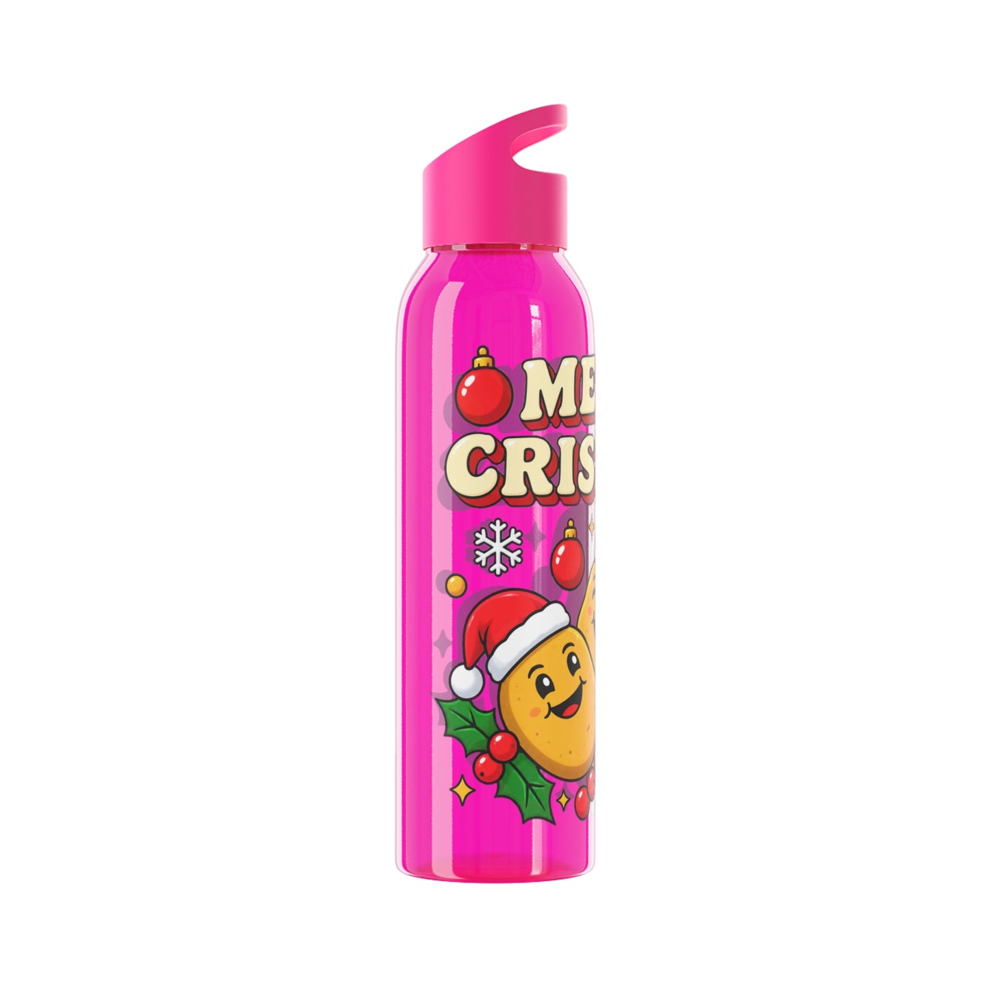 Merry Crispmas Christmas Water Bottle – Festive Drinks Bottle