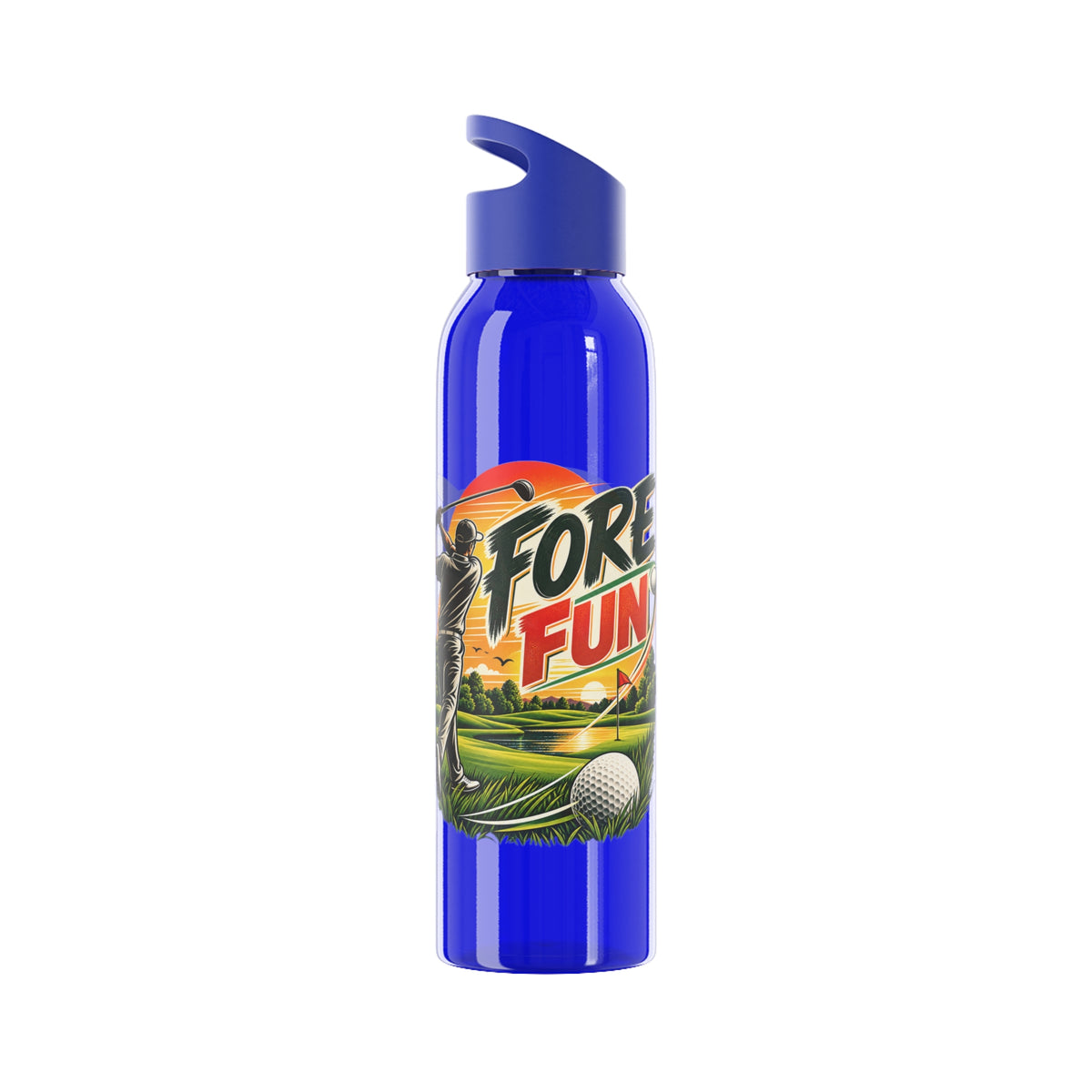 Fore Fun Golf Trinkflasche – Retro-Golfer-Design
