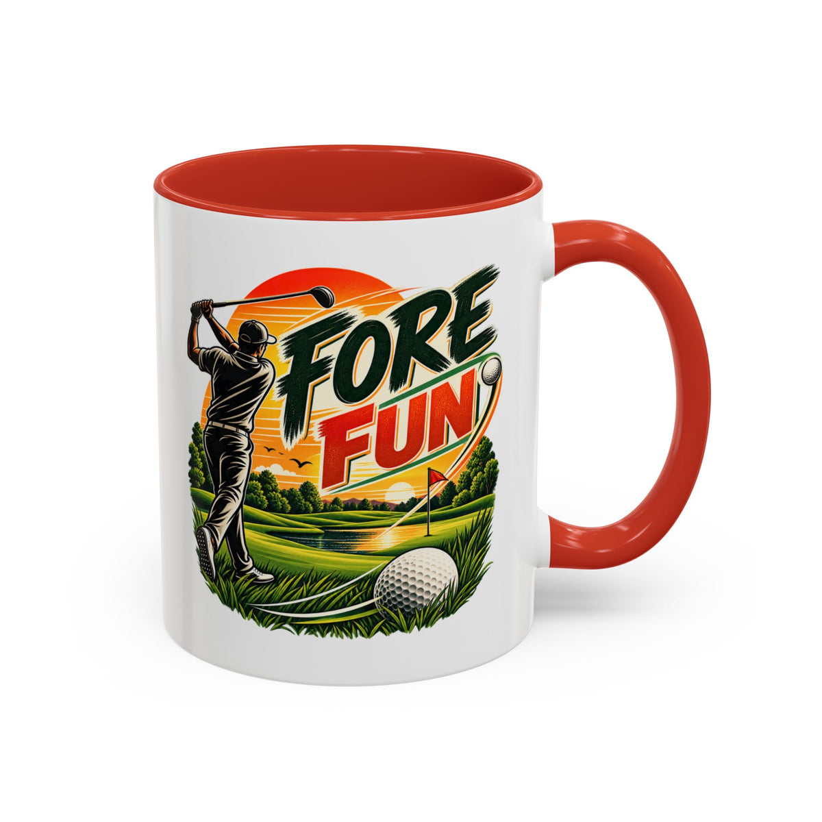 Fore Fun Golf-Tasse – Retro-Golfer-Tasse