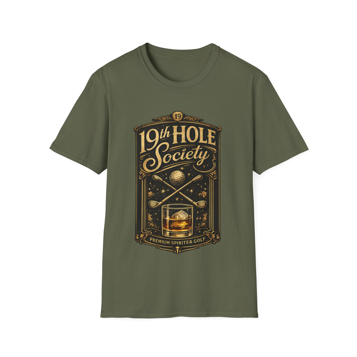 19th Hole Society Fine Spirits and Golf T-Shirt