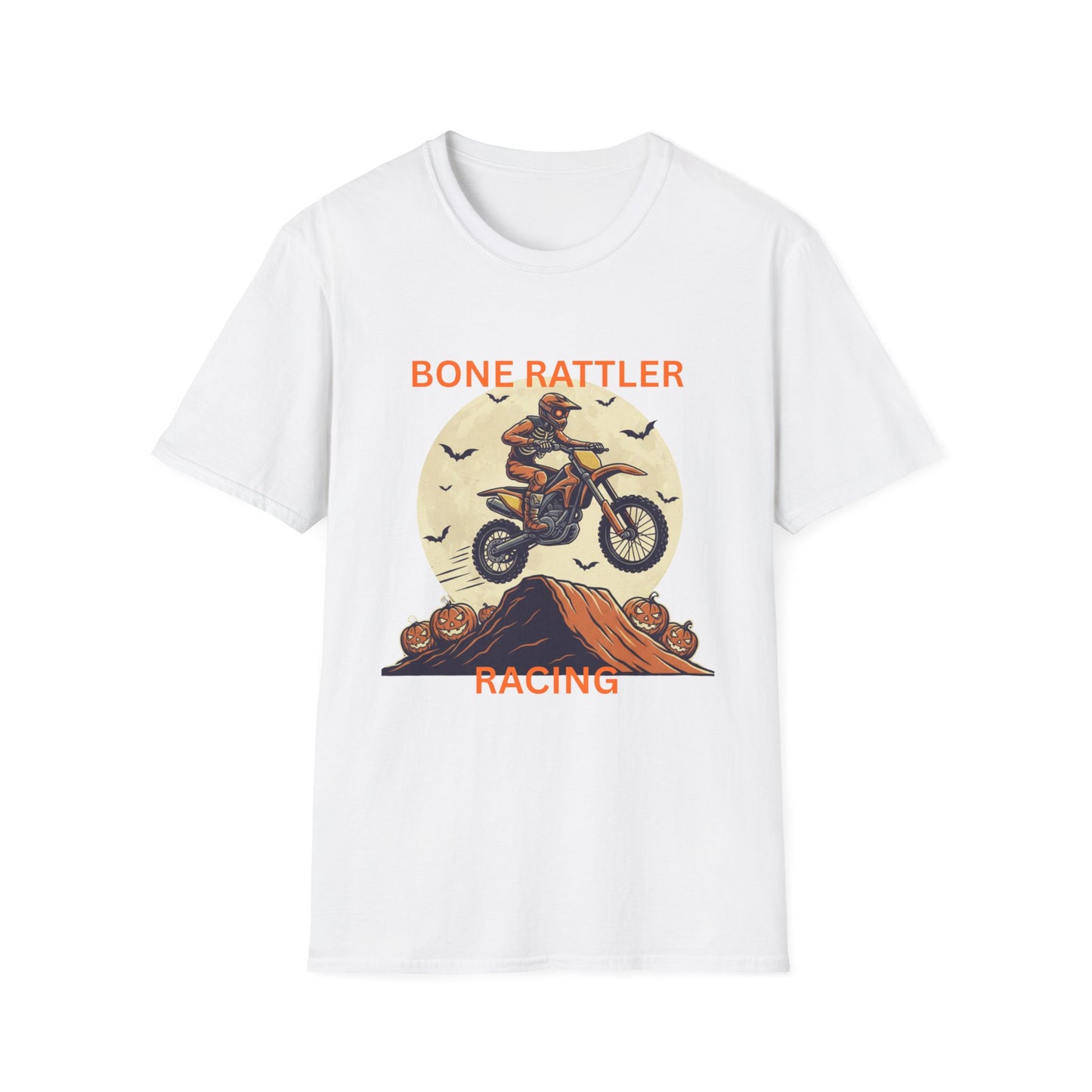 Bone Rattler Motocross Halloween T-Shirt – Unisex Dirt Bike Tee